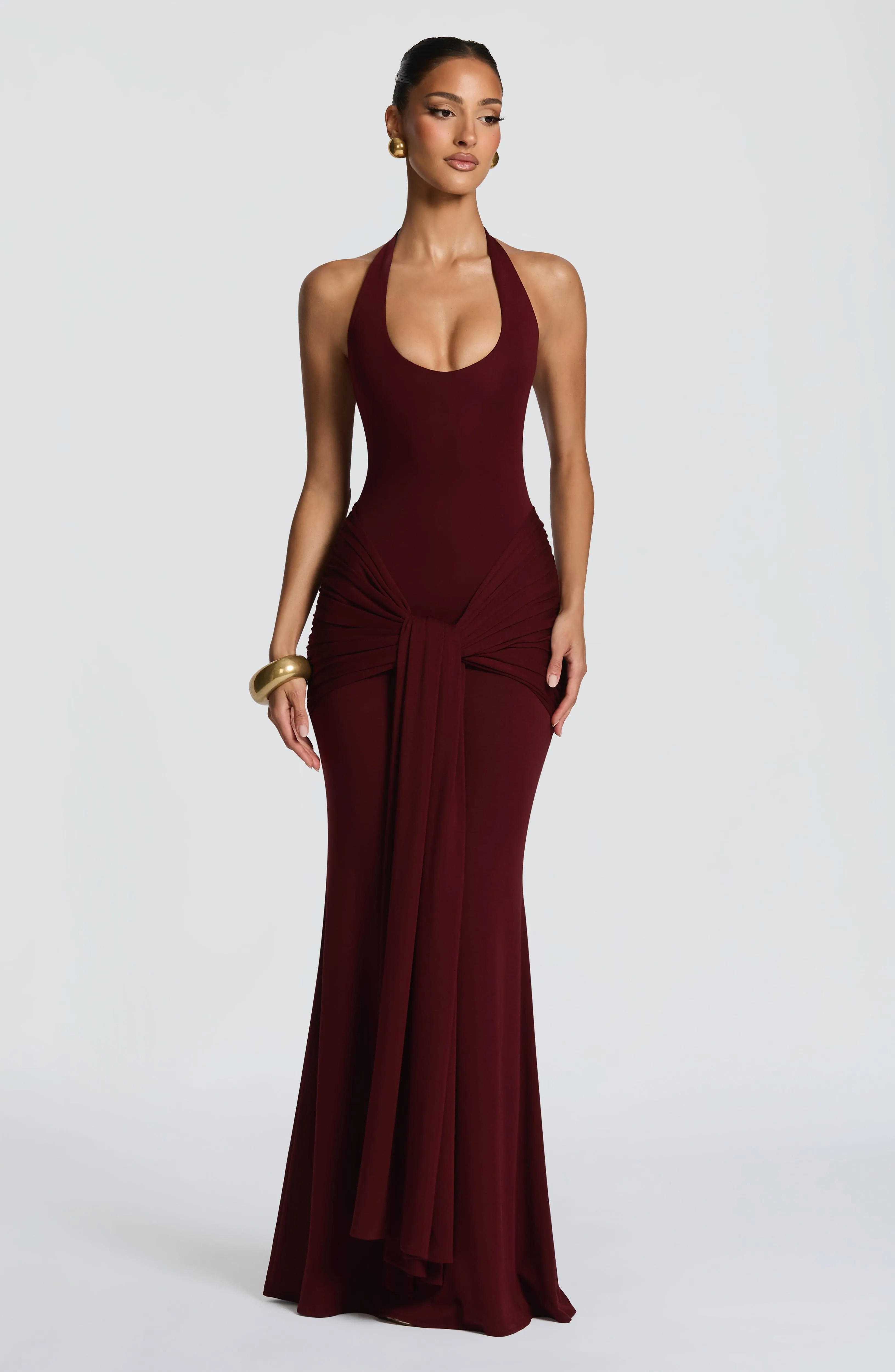 Veneda Maxi Dress - Cherry Lacquer sold by Babyboo Fashion product image thumbnail 4