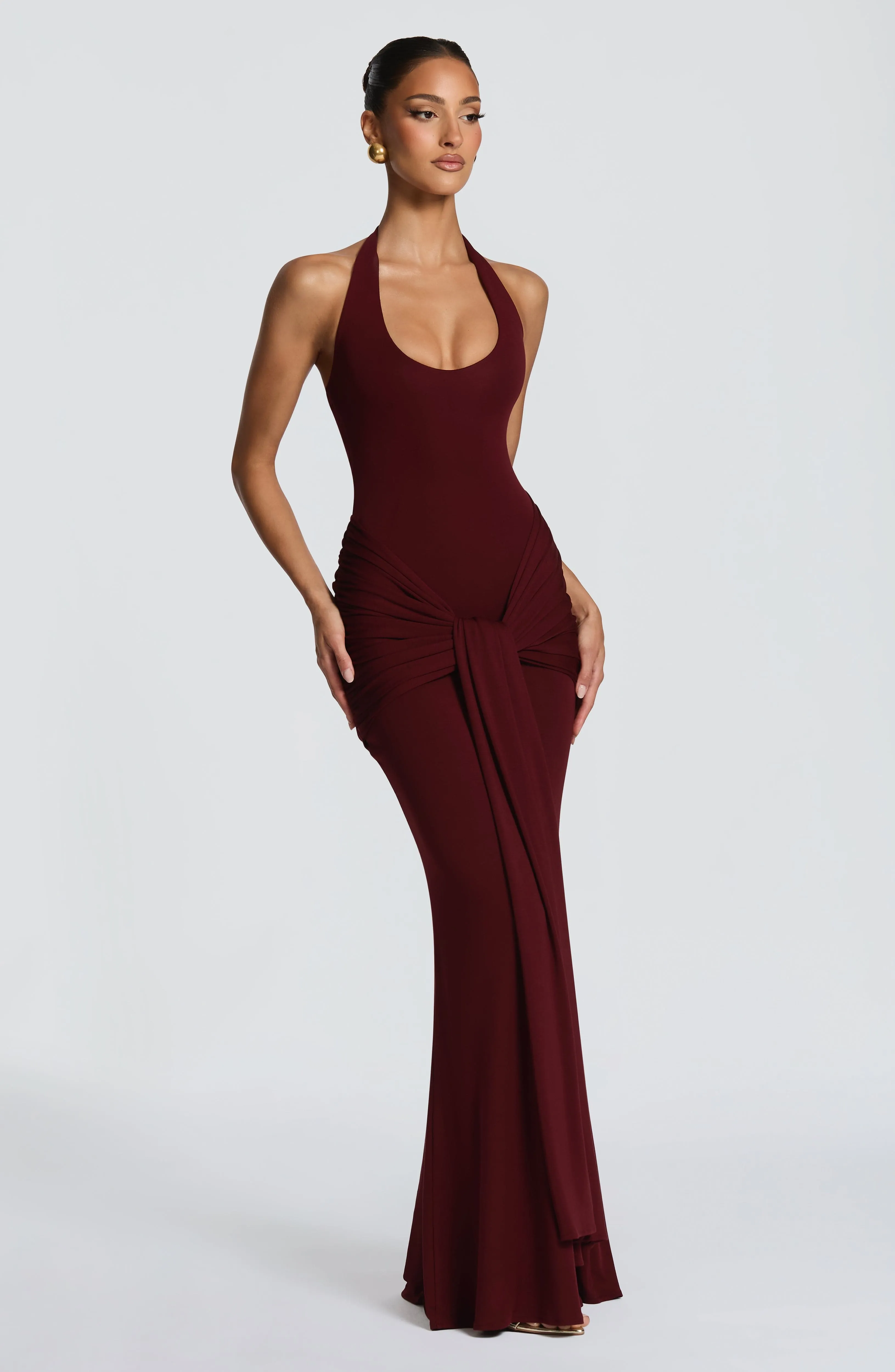 Veneda Maxi Dress - Cherry Lacquer sold by Babyboo Fashion product image thumbnail 3