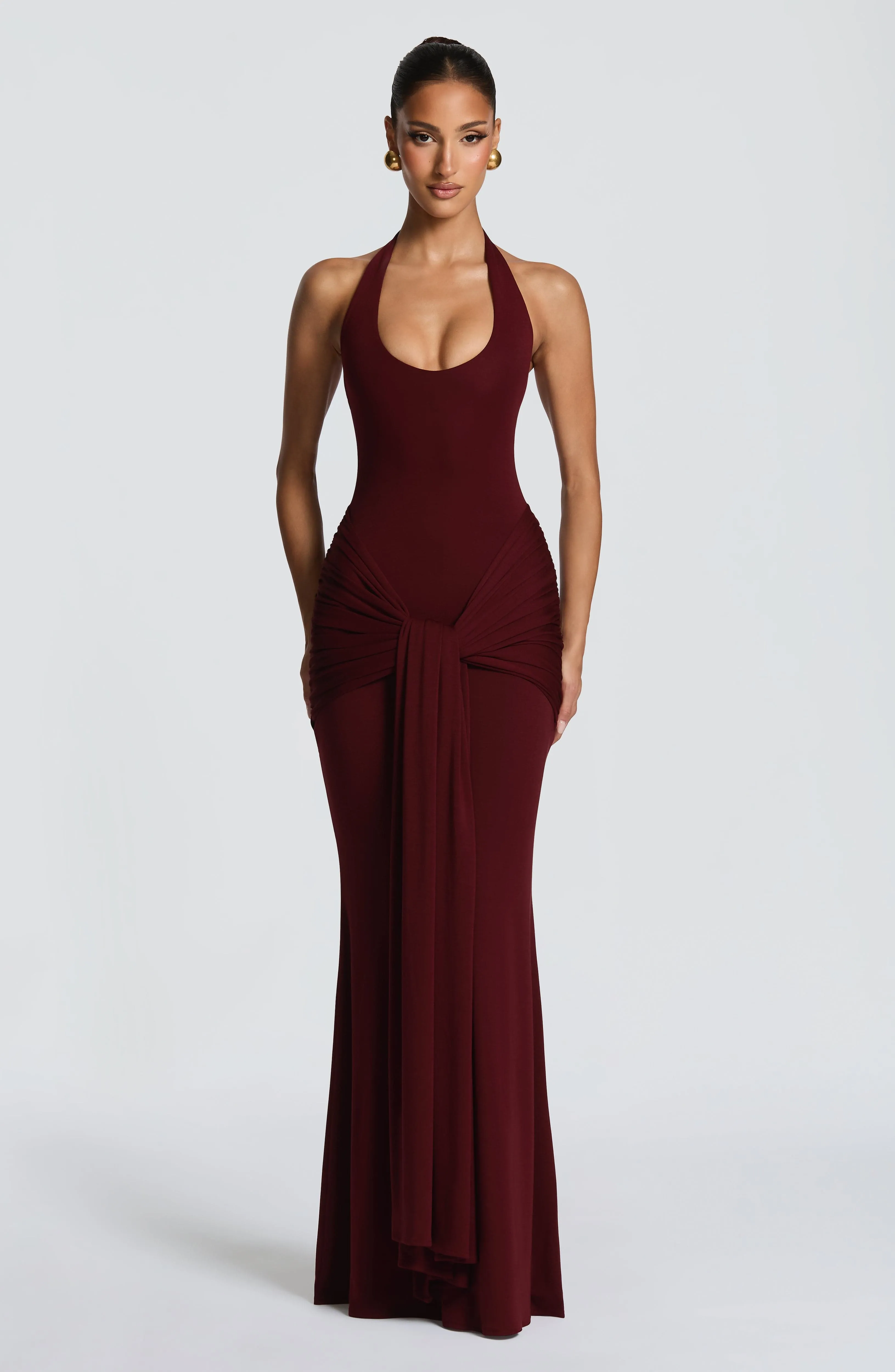 Veneda Maxi Dress - Cherry Lacquer sold by Babyboo Fashion