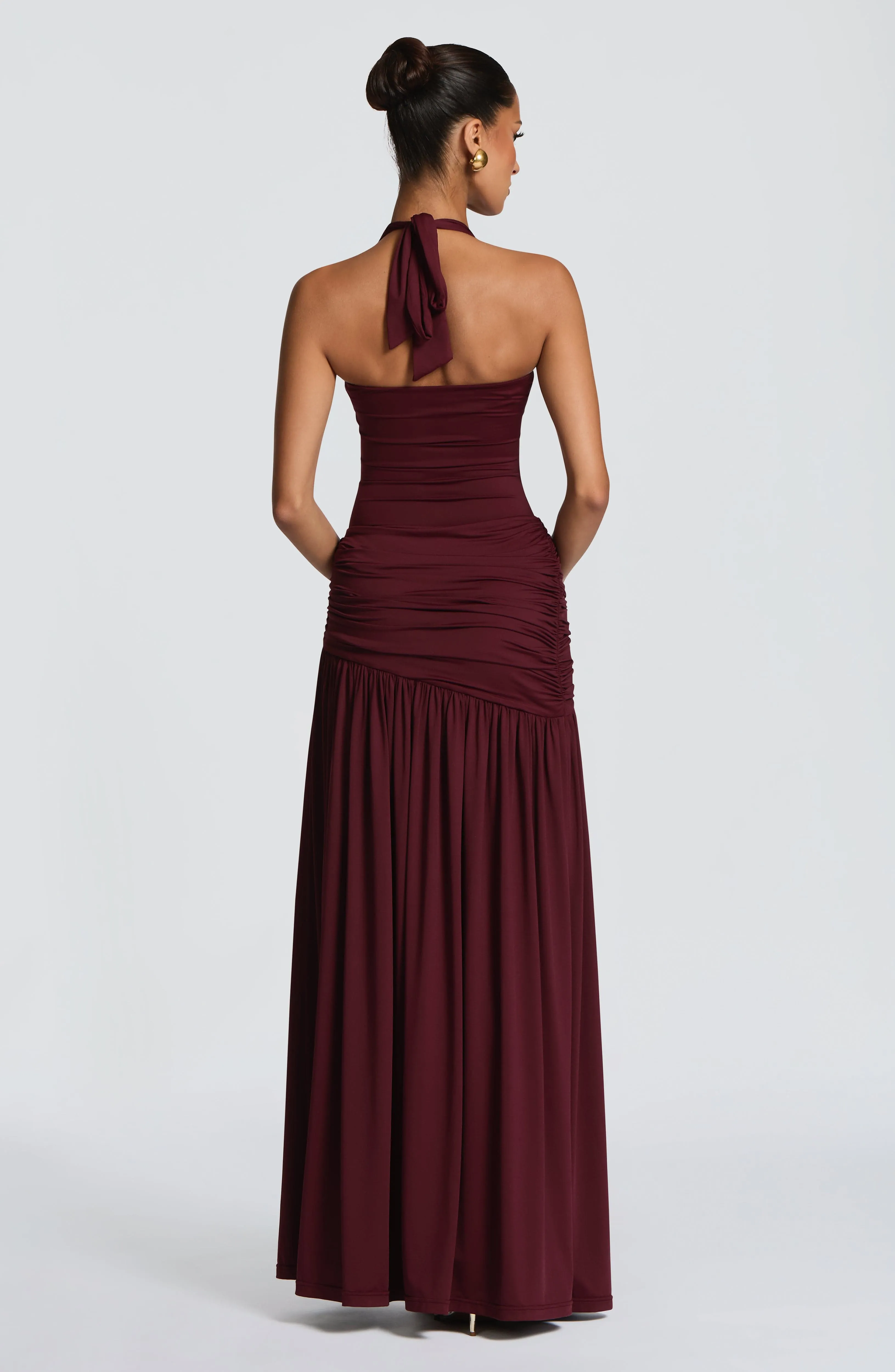 Saira Maxi Skirt - Cherry Lacquer sold by Babyboo Fashion product image thumbnail 3