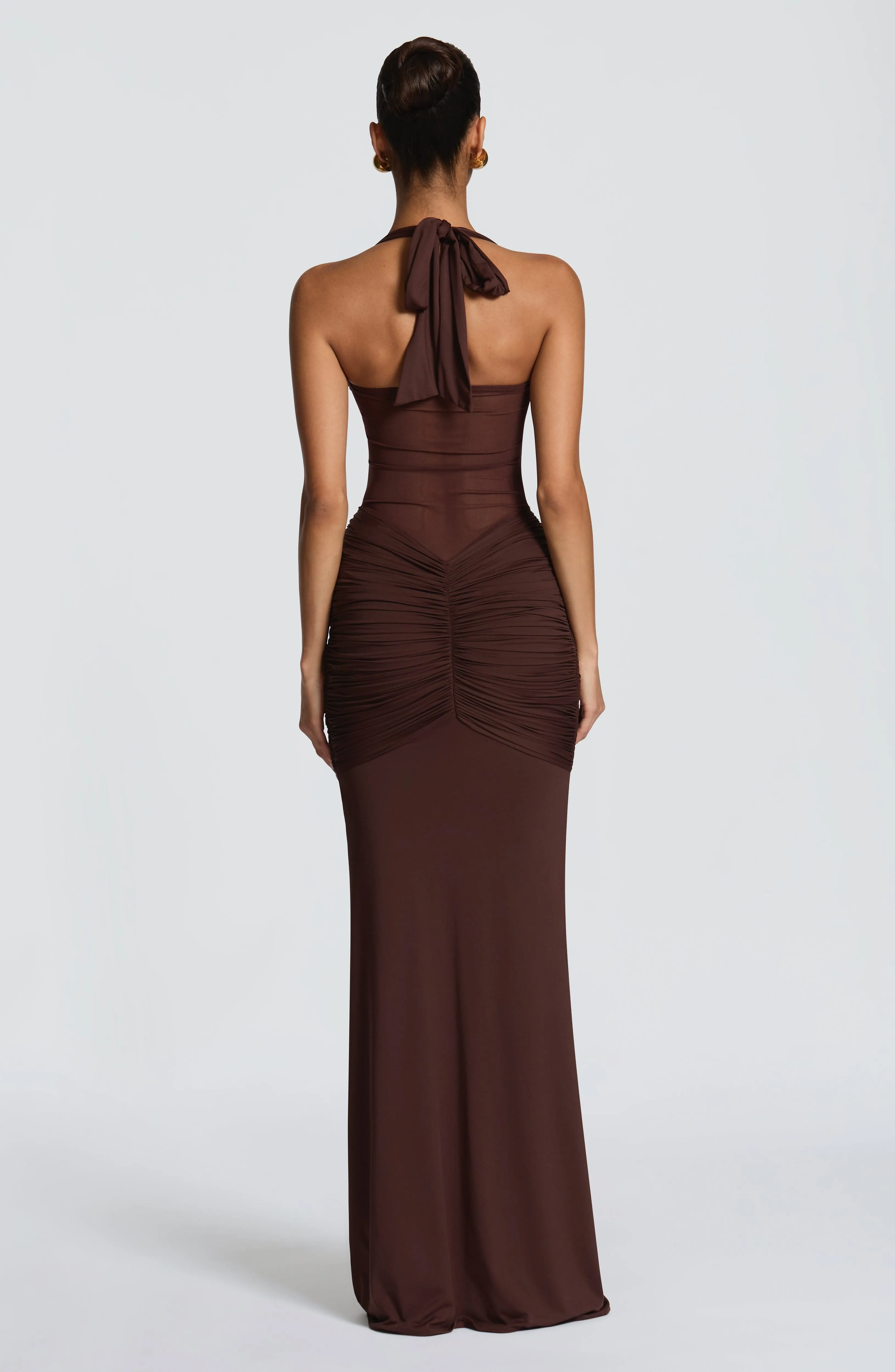 Vixen Maxi Dress - Plum Brown sold by Babyboo Fashion product image thumbnail 3