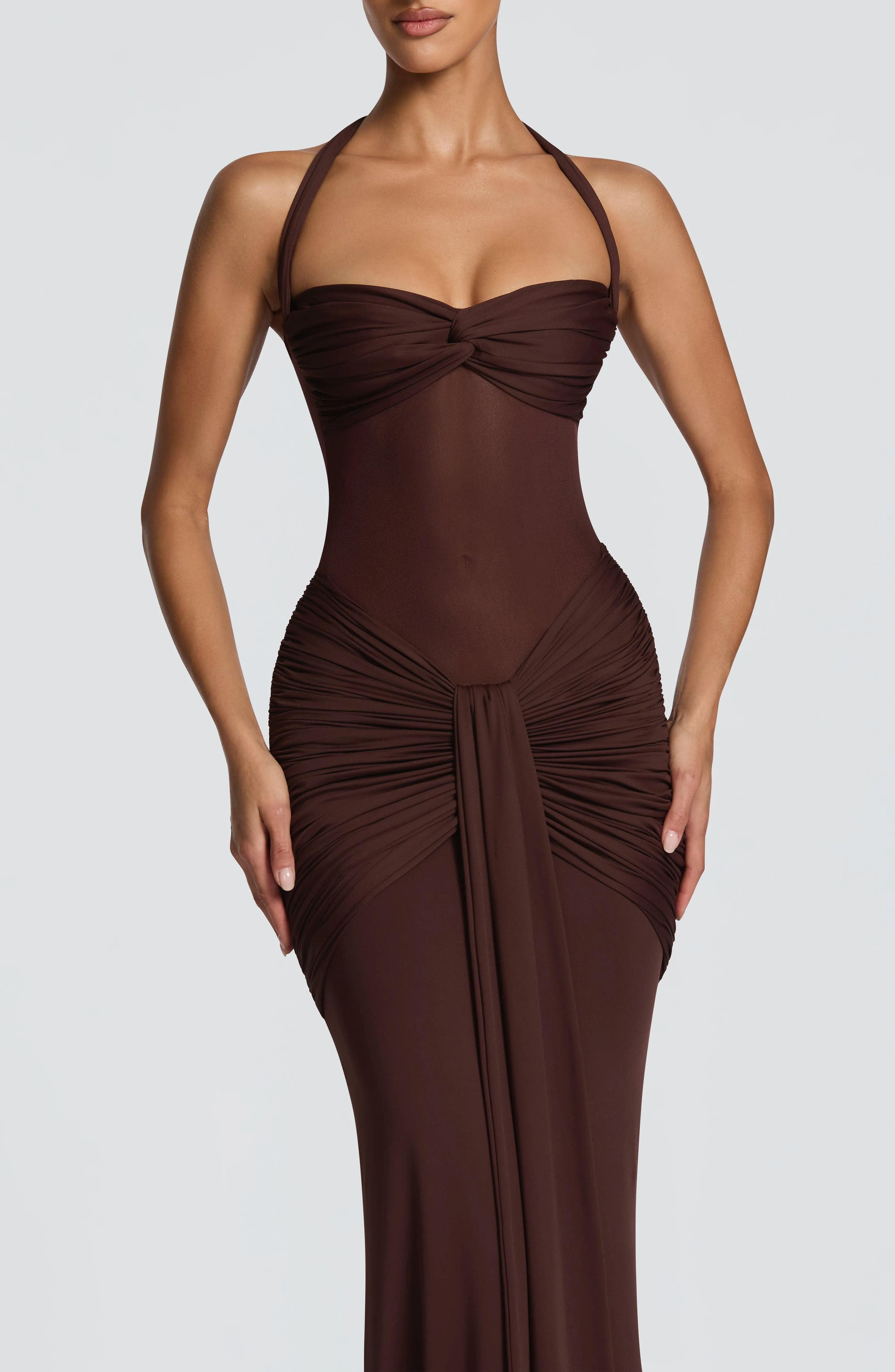 Vixen Maxi Dress - Plum Brown sold by Babyboo Fashion product image thumbnail 5