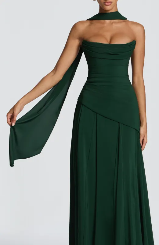 Mila Scarf - Emerald made by Babyboo Fashion