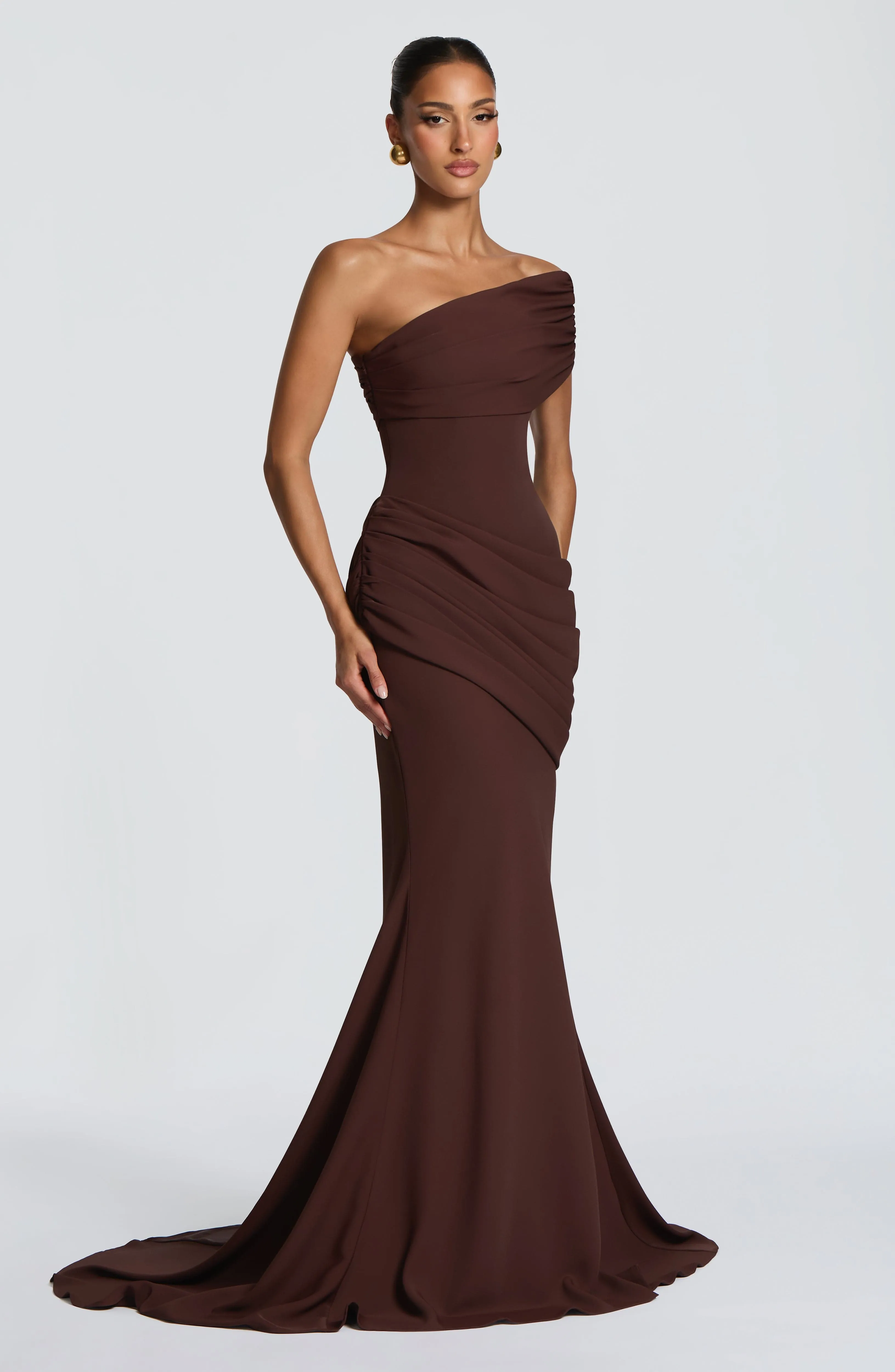 Kasia Gown - Plum Brown sold by Babyboo Fashion product image thumbnail 3