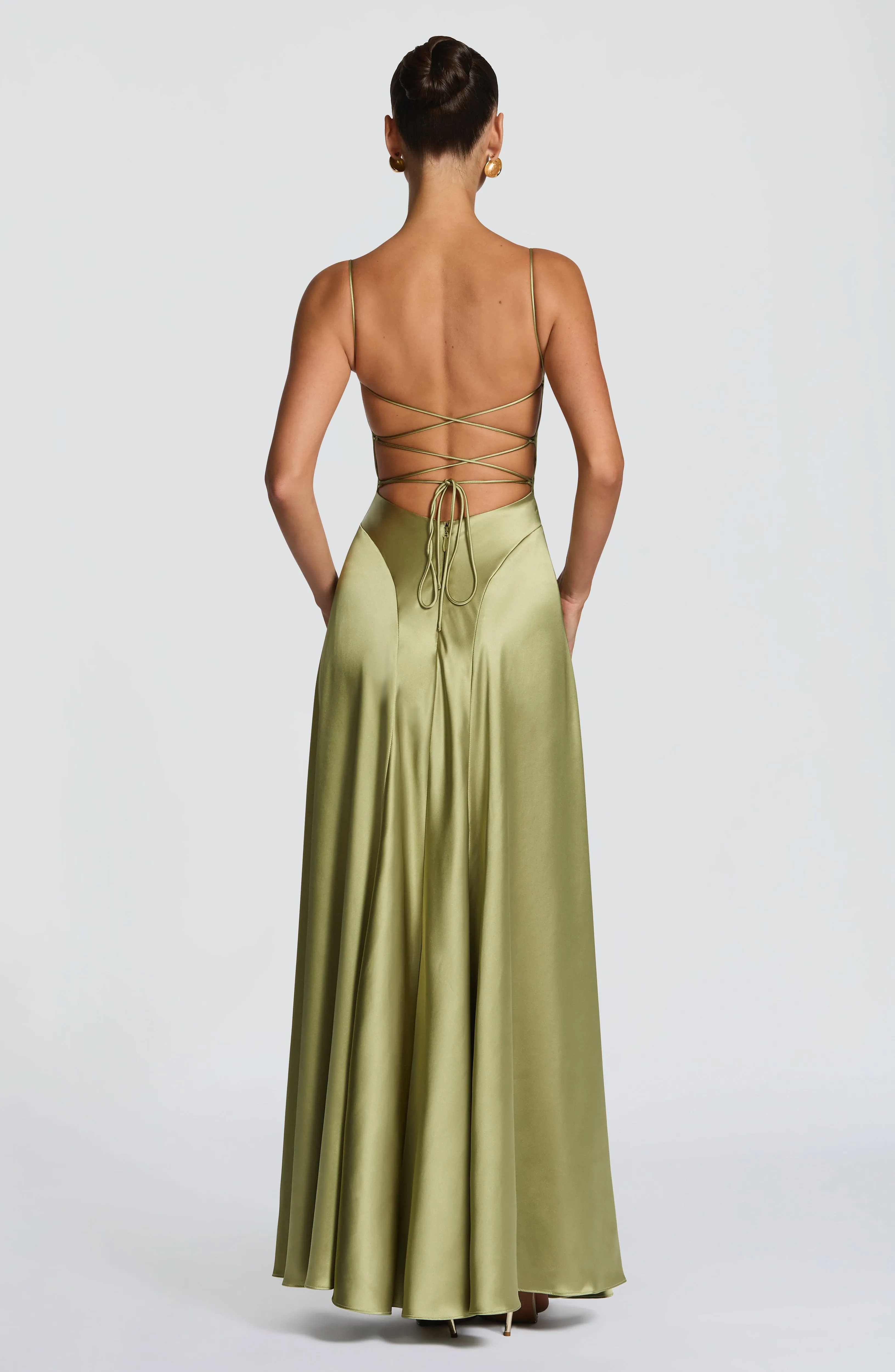 Adelina Maxi Dress - Light Olive sold by Babyboo Fashion product image thumbnail 2