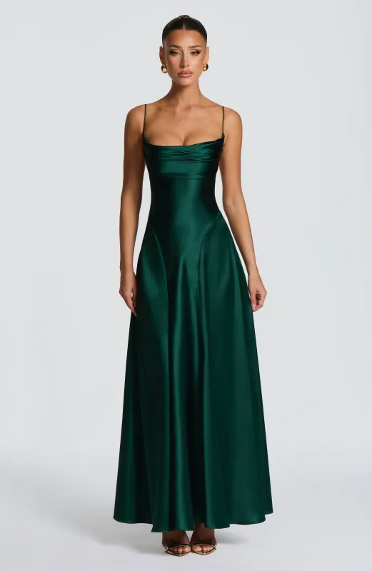Adelina Maxi Dress - Emerald sold by Babyboo Fashion