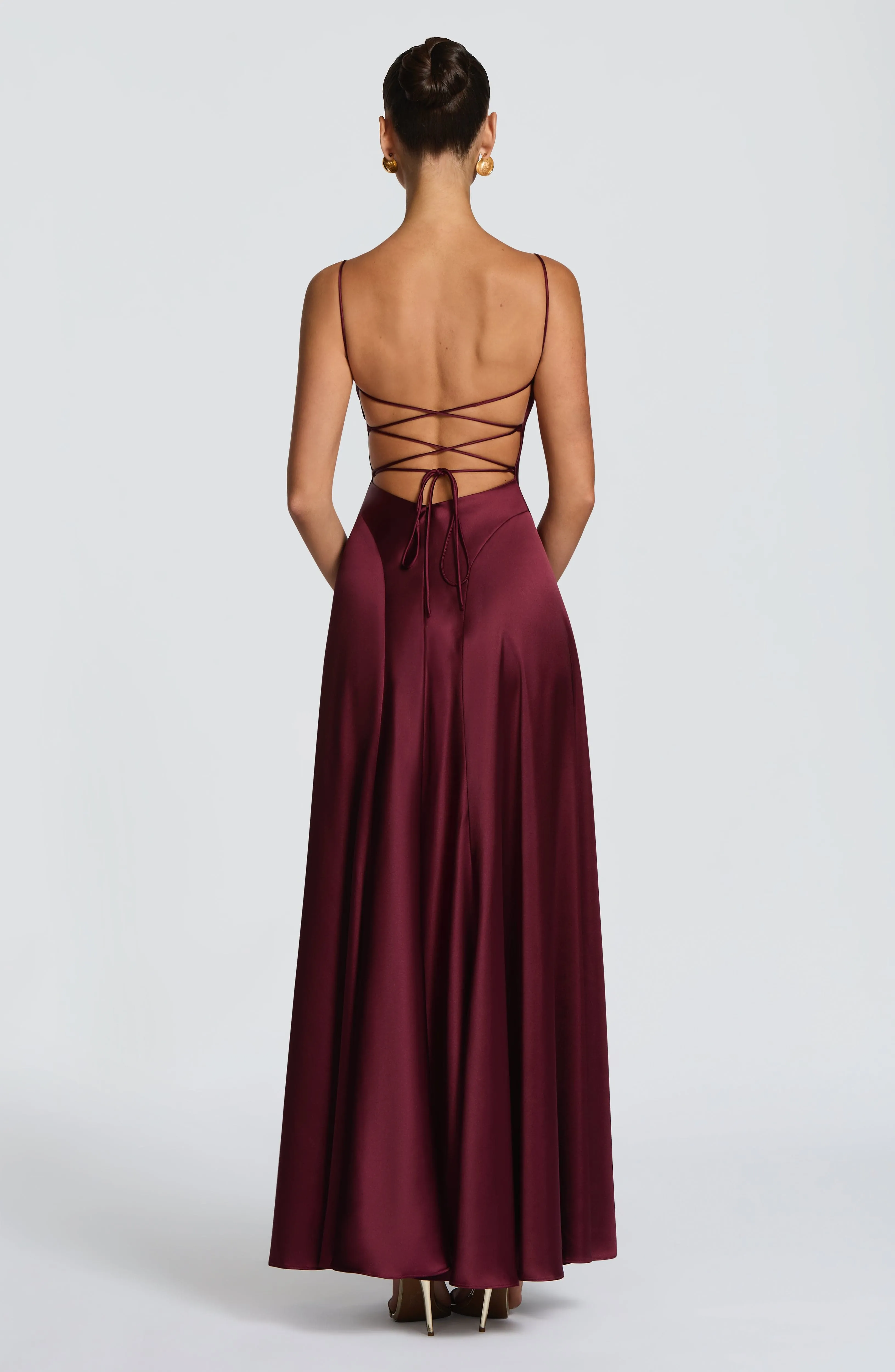 Adelina Maxi Dress - Cherry Lacquer sold by Babyboo Fashion product image thumbnail 2