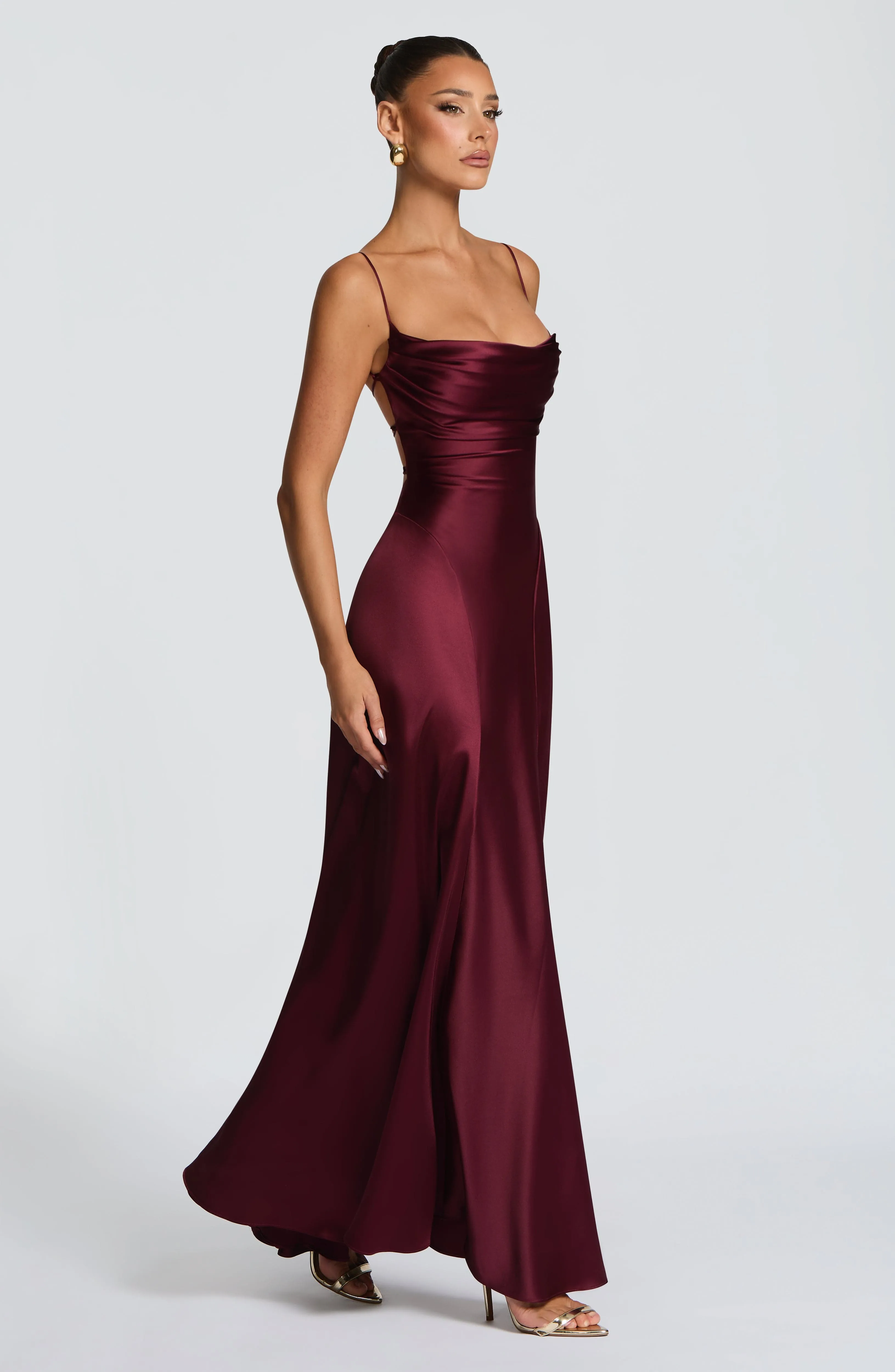 Adelina Maxi Dress - Cherry Lacquer sold by Babyboo Fashion product image thumbnail 3