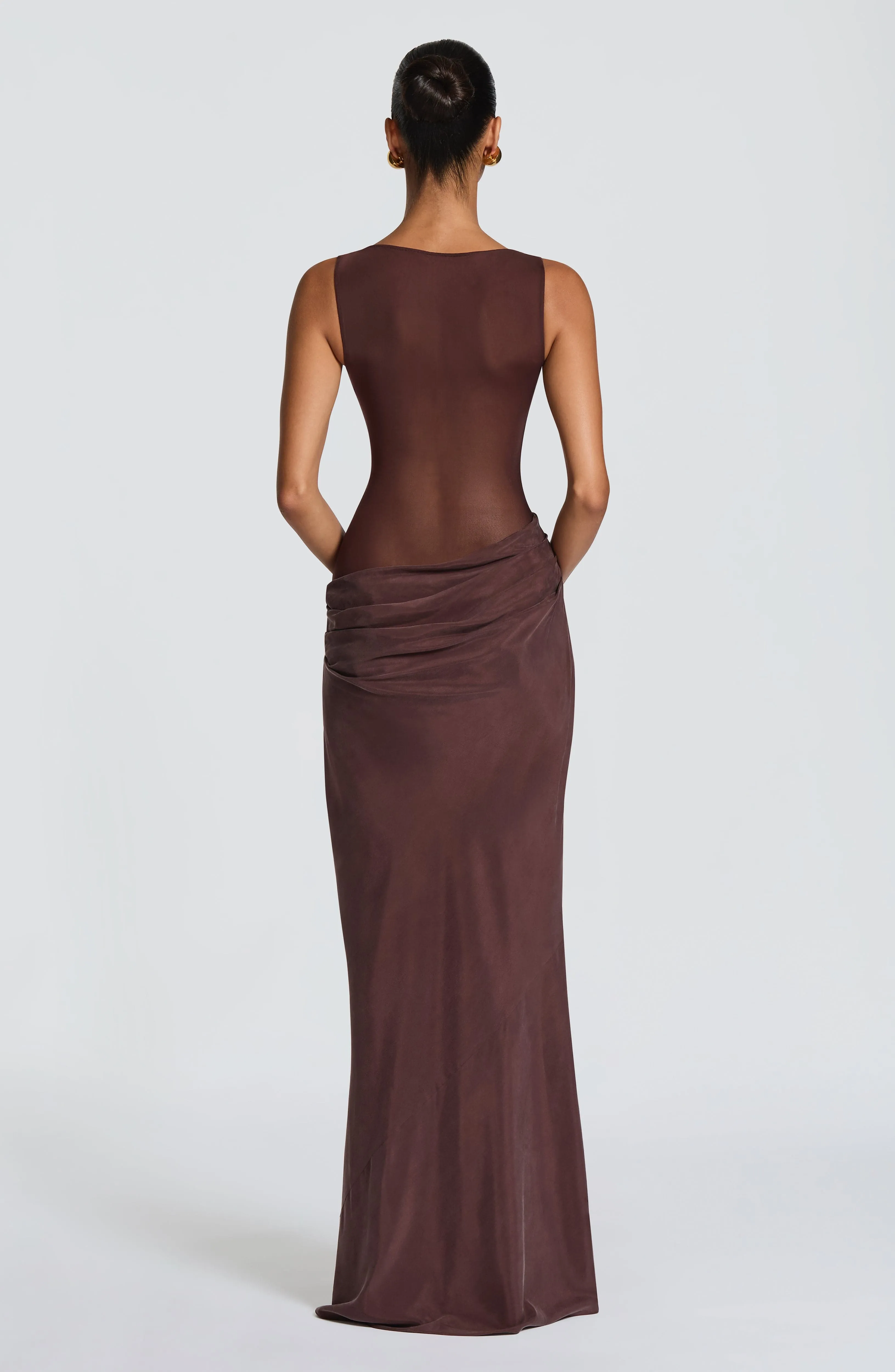 Gracelyn Maxi Dress - Plum Brown sold by Babyboo Fashion product image thumbnail 3