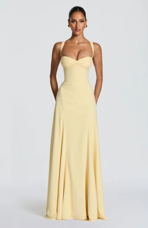 Irie Maxi Dress - Lemon made by Babyboo Fashion