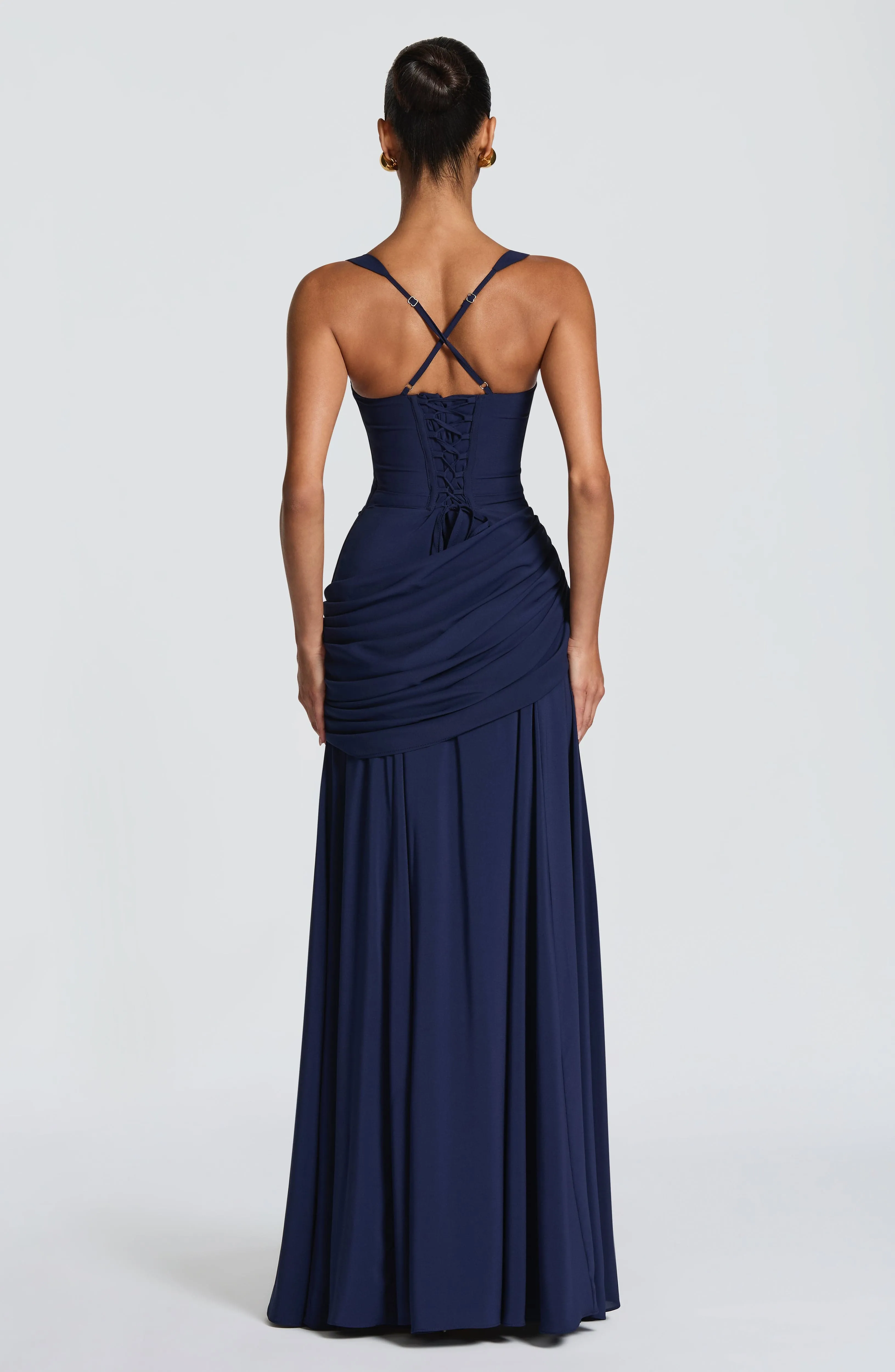 Sura Maxi Dress - Navy sold by Babyboo Fashion product image thumbnail 2