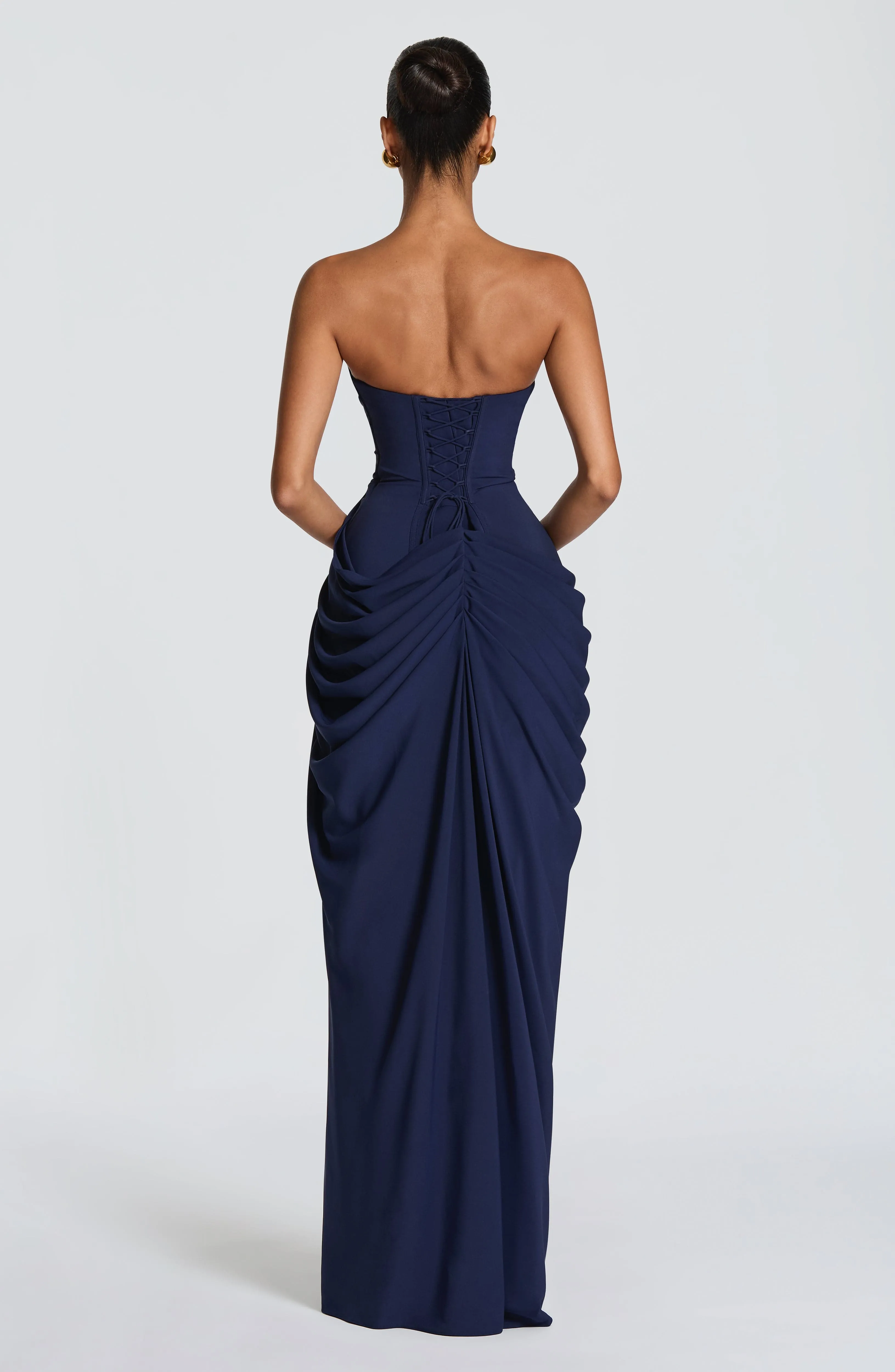 Cyra Maxi Dress - Navy sold by Babyboo Fashion product image thumbnail 2