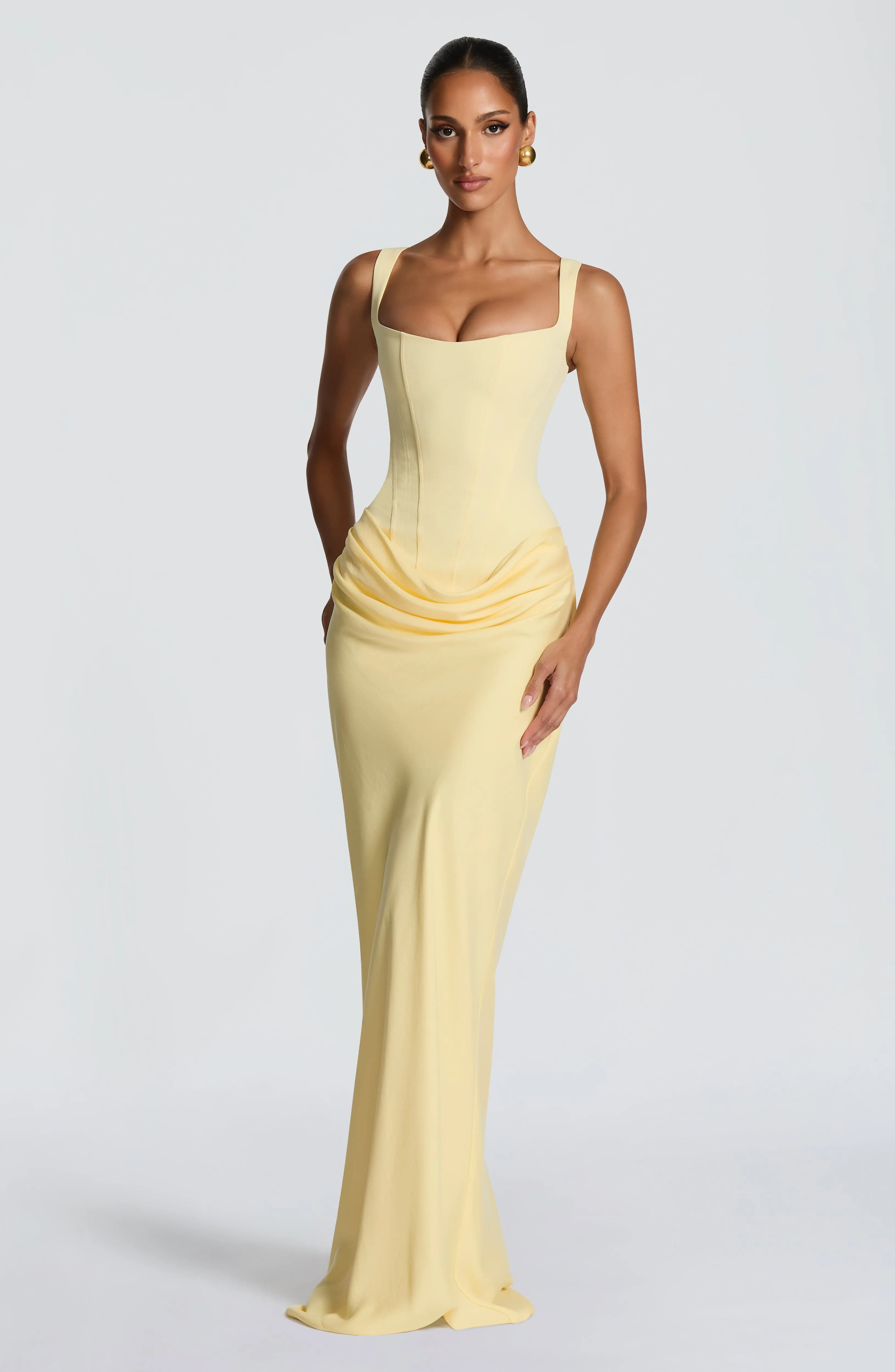 Cornelia Maxi Dress - Lemon sold by Babyboo Fashion product image thumbnail 4