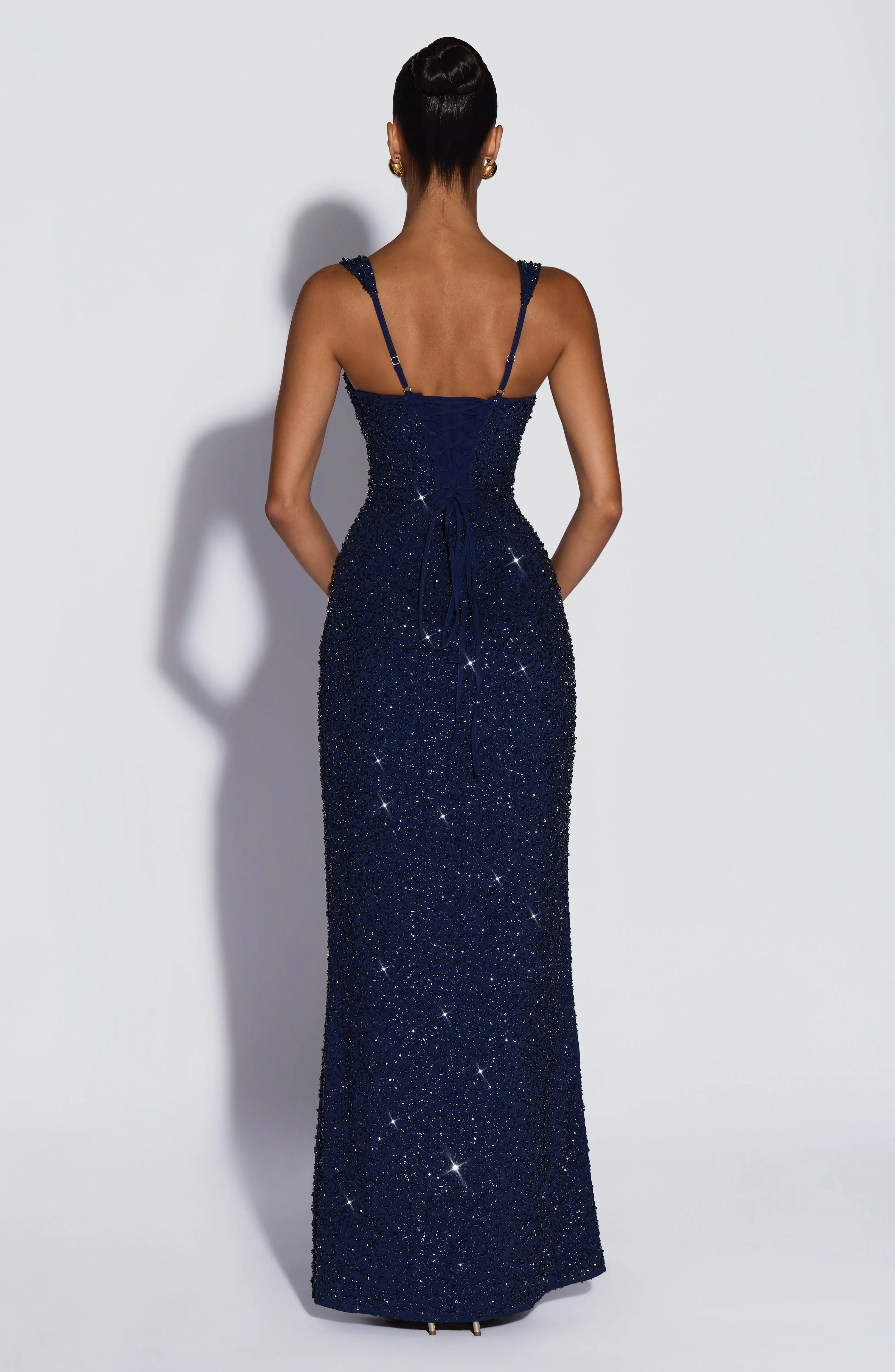 Calanthe Maxi Dress - Navy Sparkle sold by Babyboo Fashion product image thumbnail 2