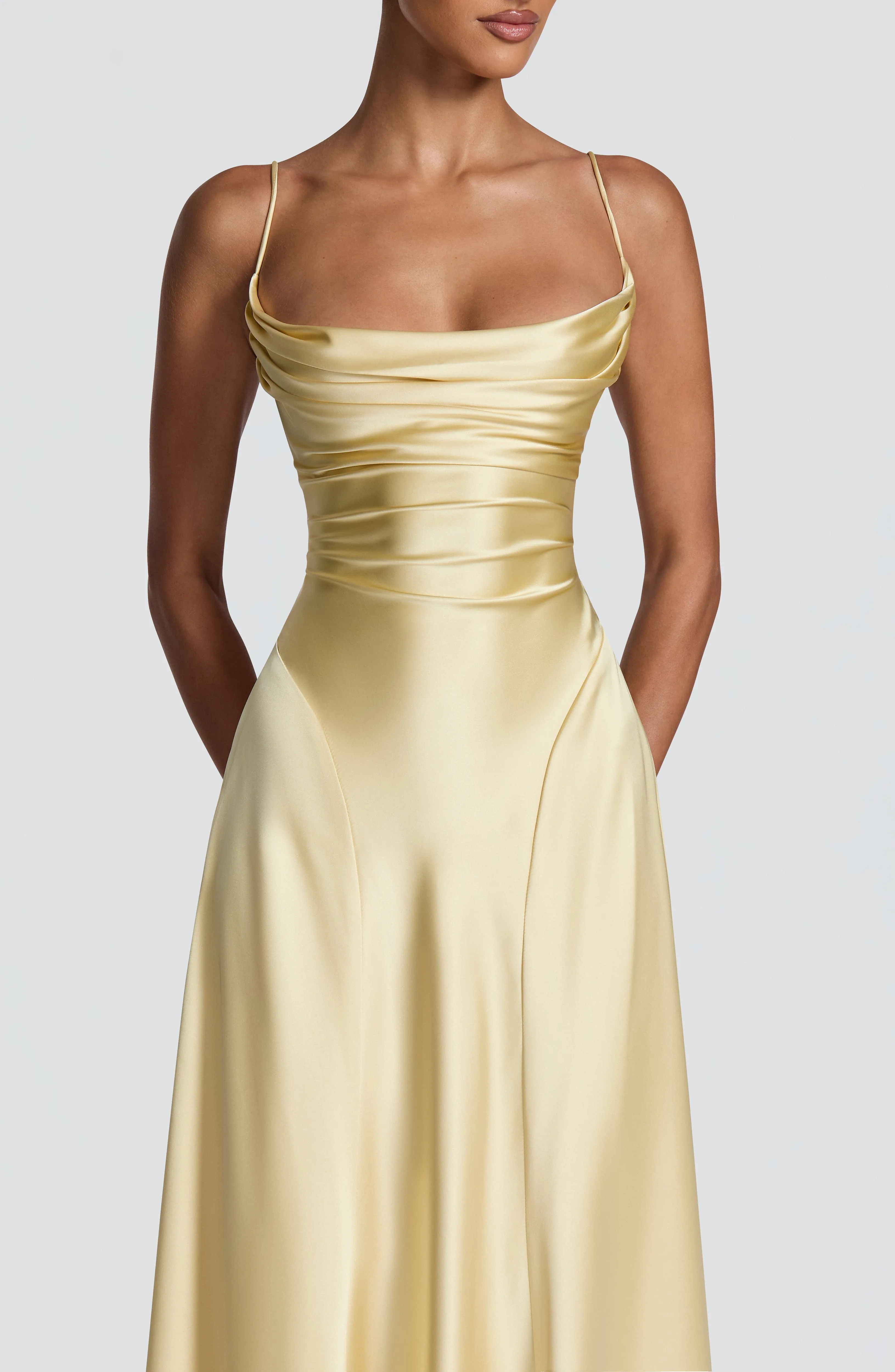 Adelina Maxi Dress - Lemon sold by Babyboo Fashion product image thumbnail 5