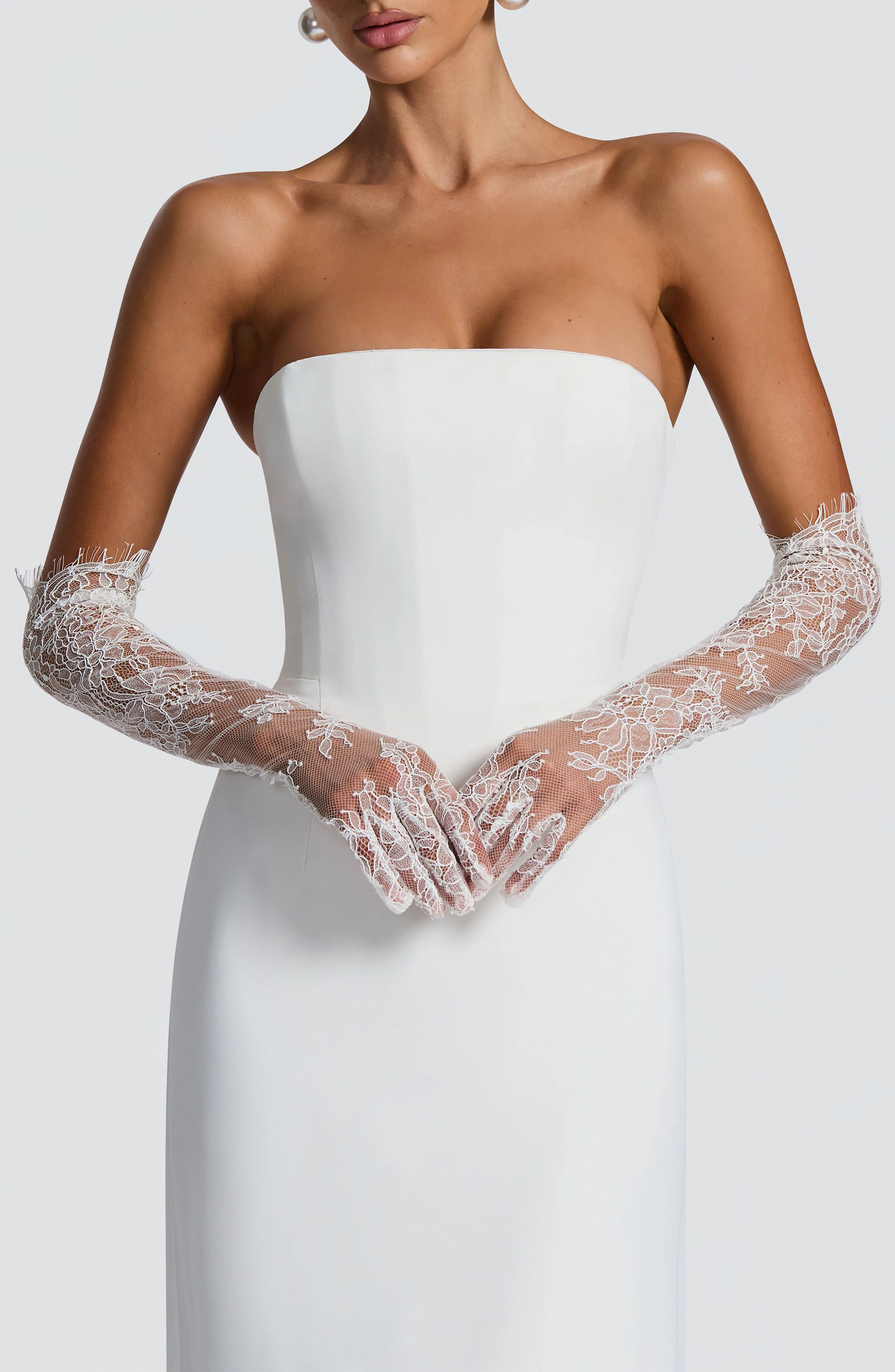 Nia Gloves - Ivory sold by Babyboo Fashion product image thumbnail 2