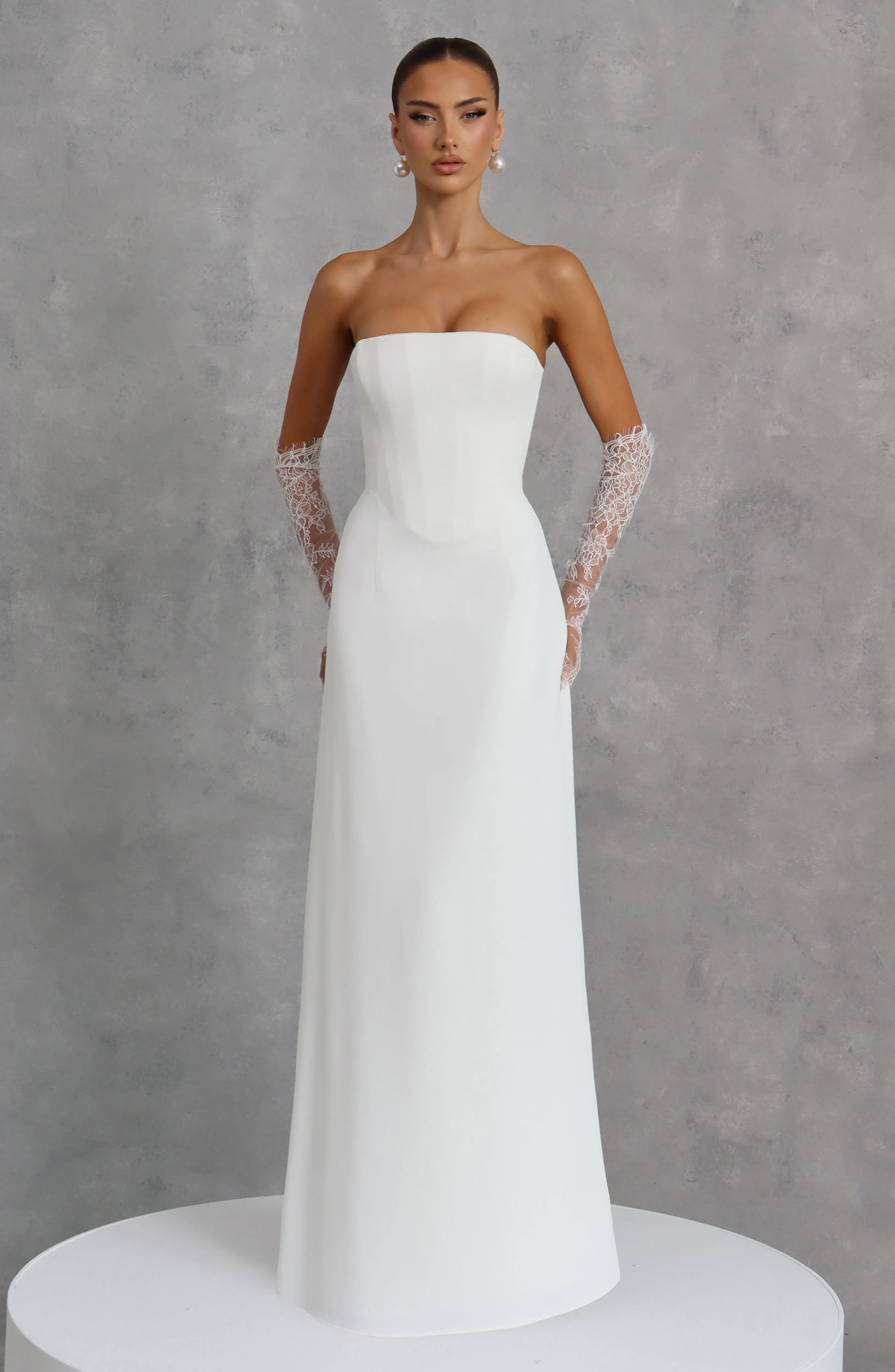 Irmina Maxi Dress - Ivory sold by Babyboo Fashion product image thumbnail 4