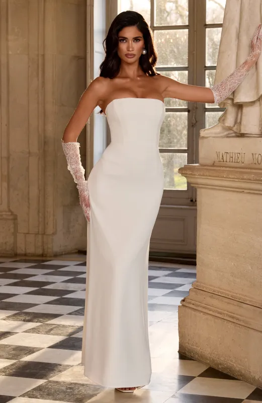 Irmina Maxi Dress - Ivory made by Babyboo Fashion