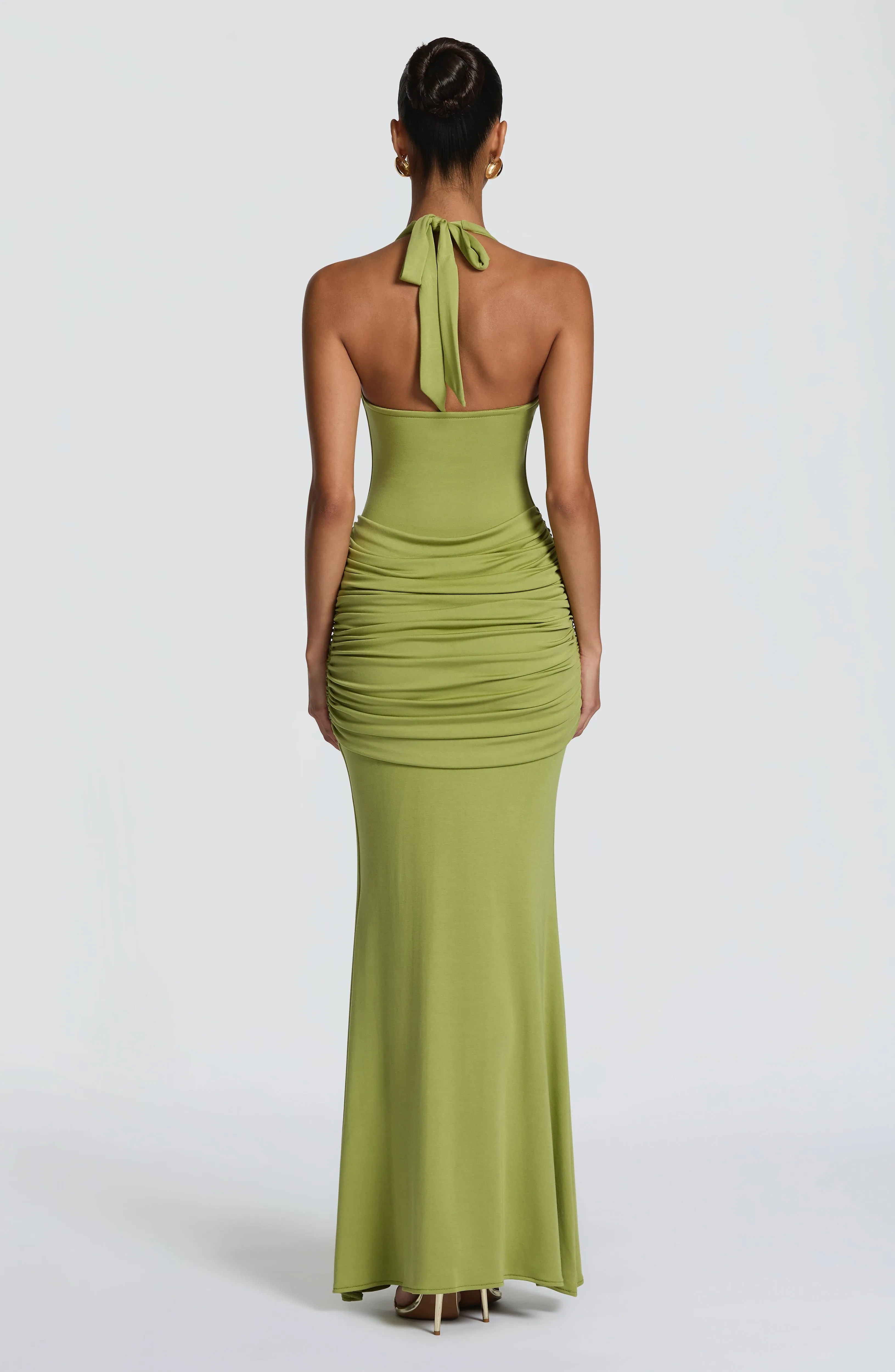 Veneda Maxi Dress - Olive sold by Babyboo Fashion product image thumbnail 2