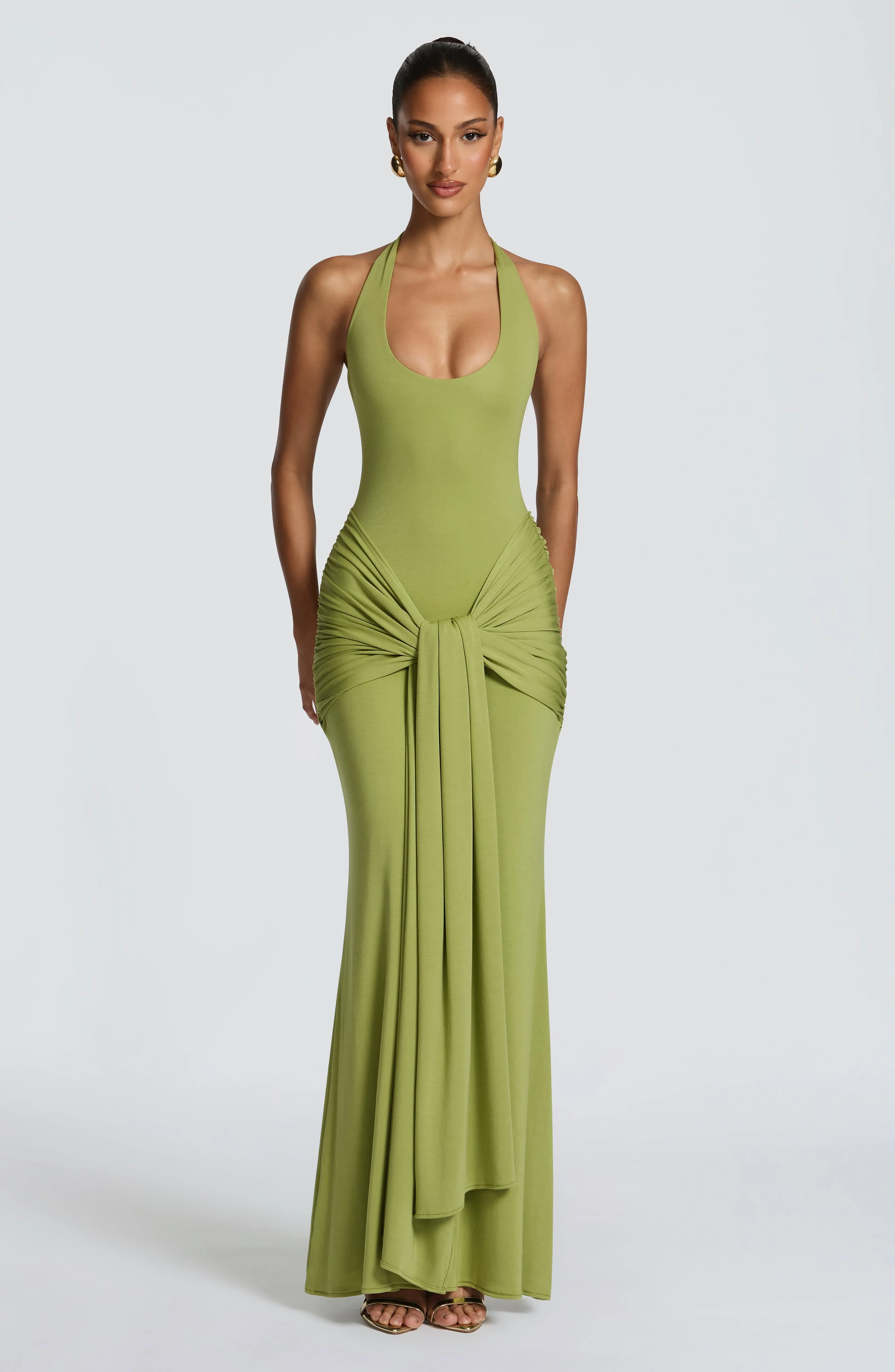 Veneda Maxi Dress - Olive sold by Babyboo Fashion