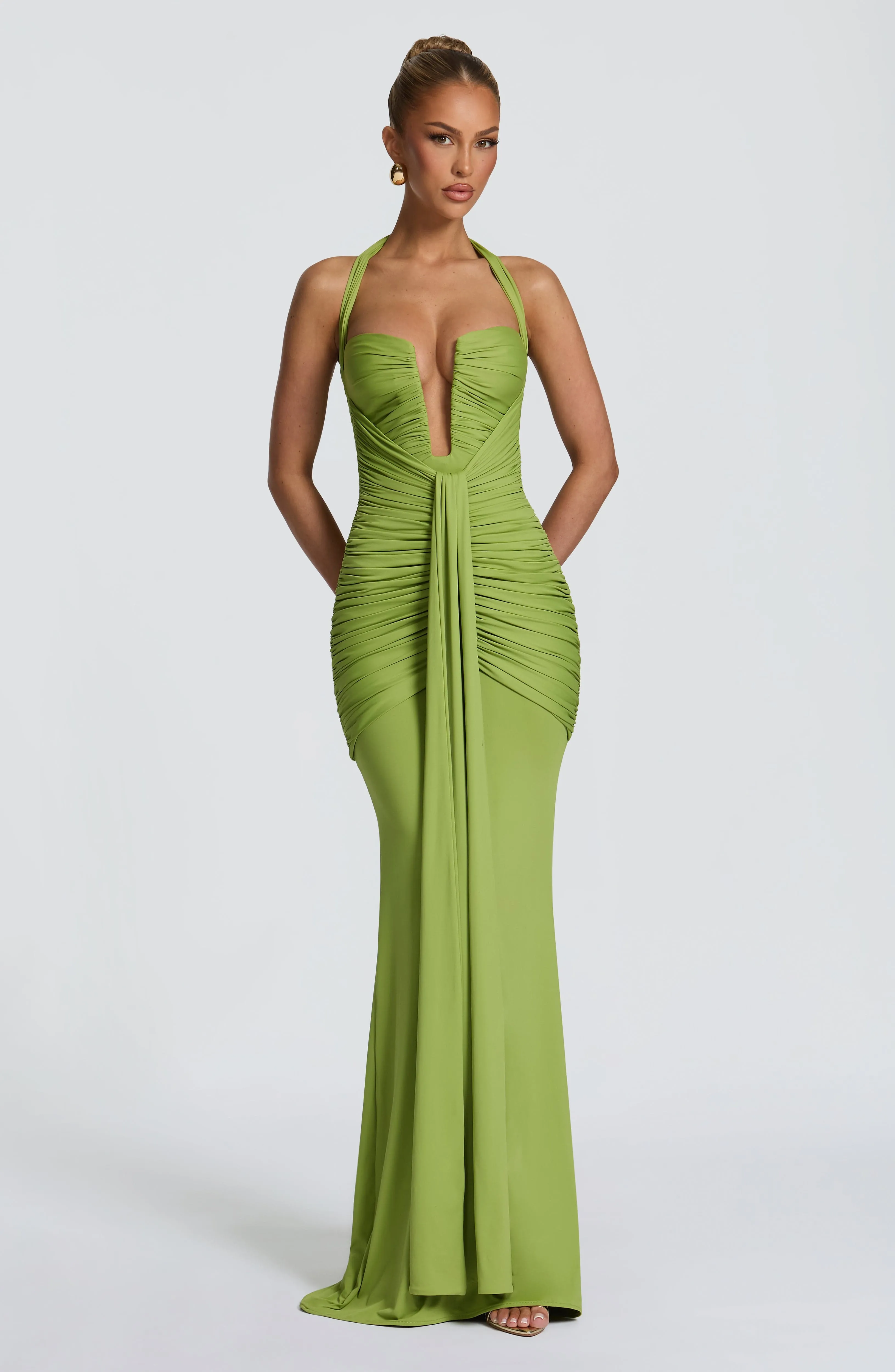 Morrigan Maxi Dress - Olive sold by Babyboo Fashion