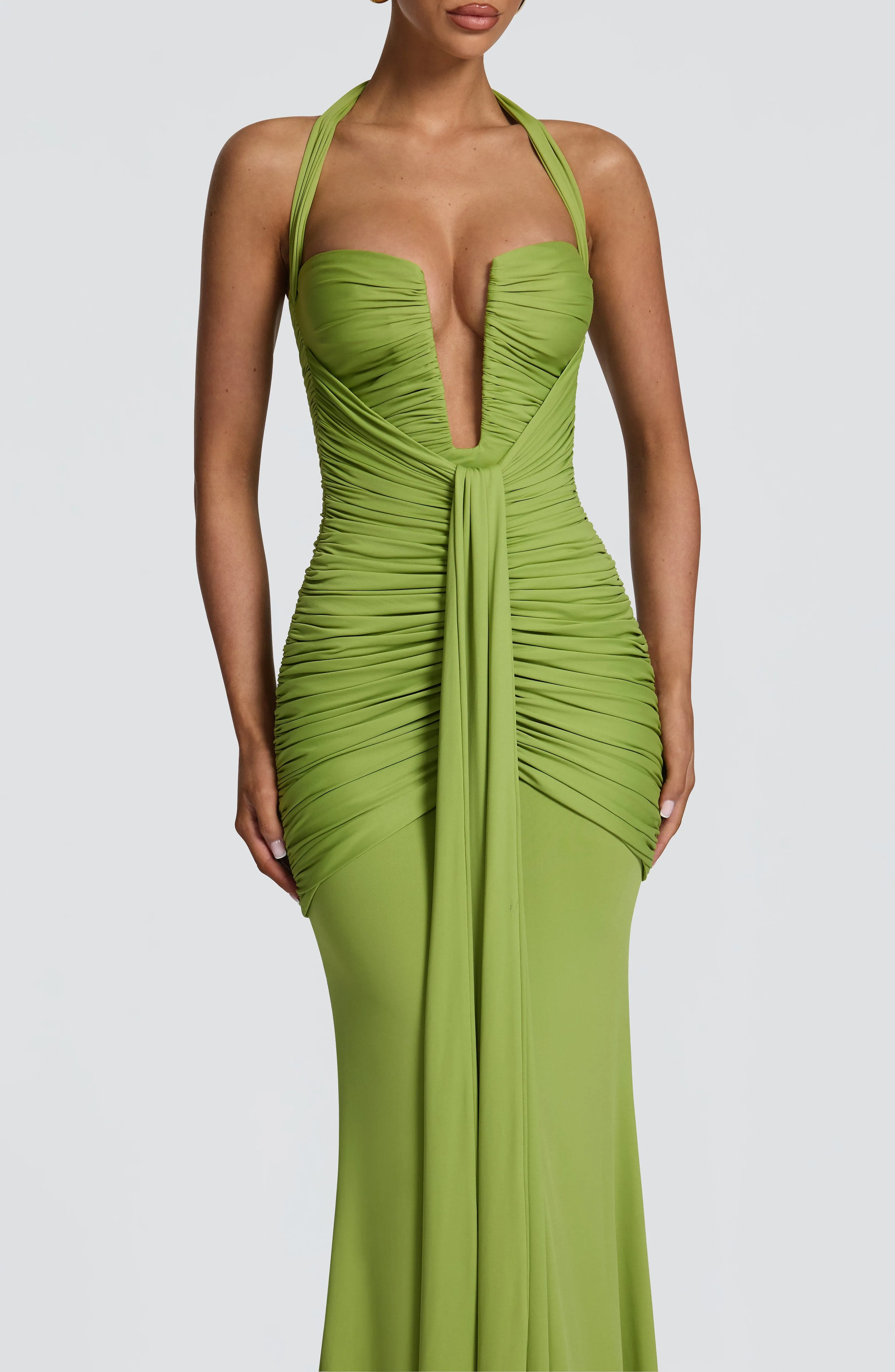 Morrigan Maxi Dress - Olive sold by Babyboo Fashion product image thumbnail 4