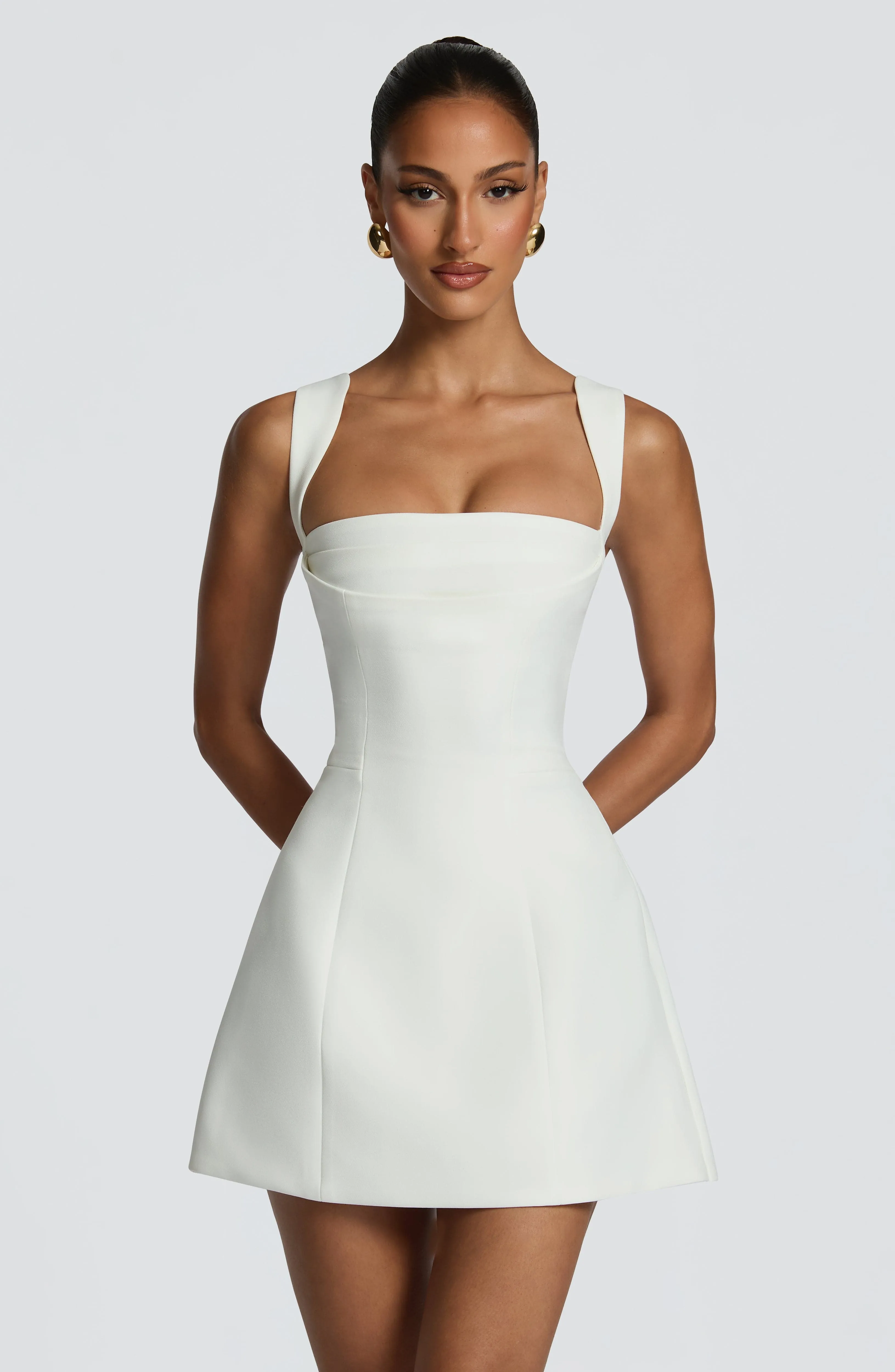 Iona Mini Dress - Ivory sold by Babyboo Fashion