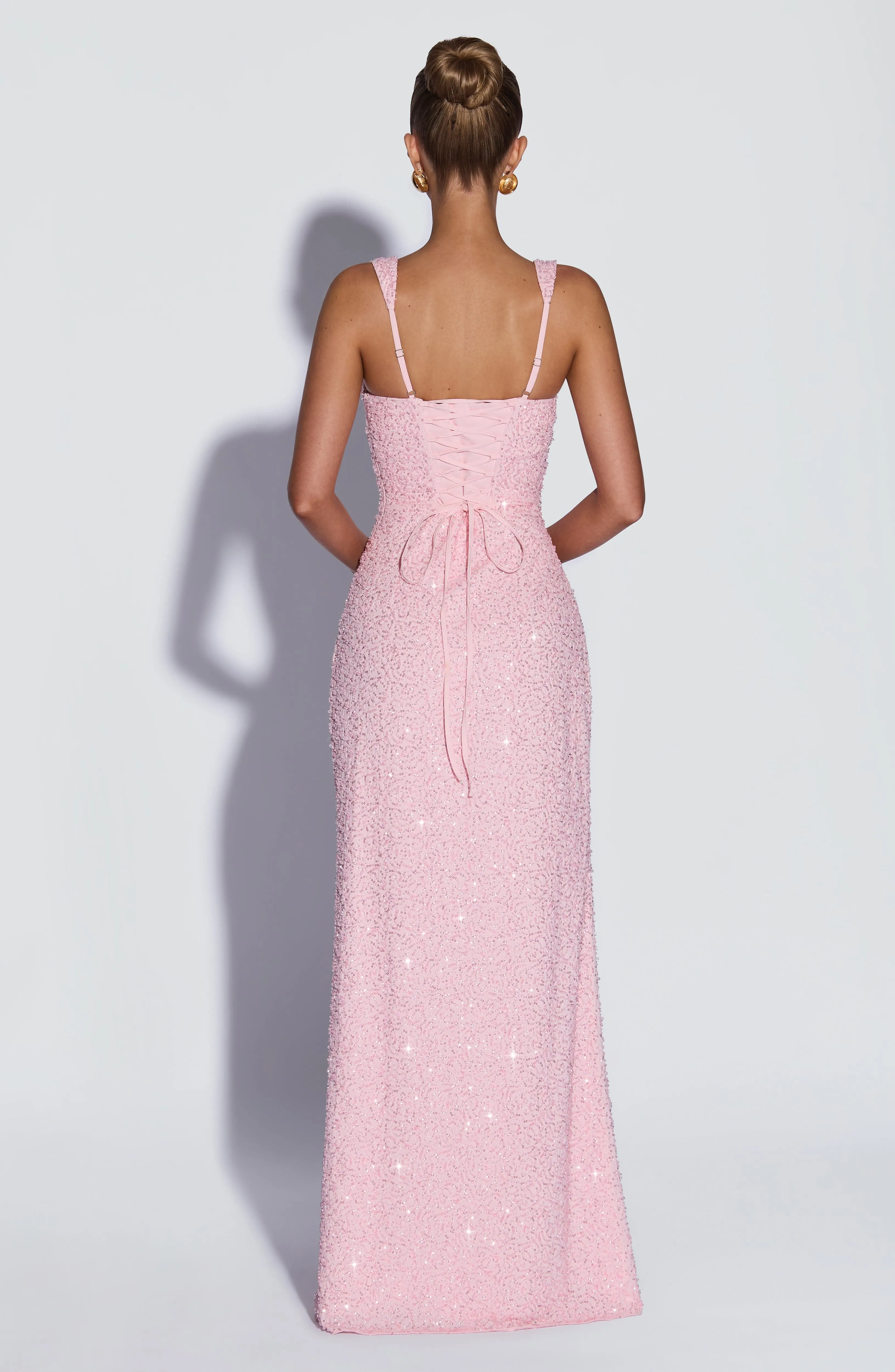 Calanthe Maxi Dress - Blush Sparkle sold by Babyboo Fashion product image thumbnail 2