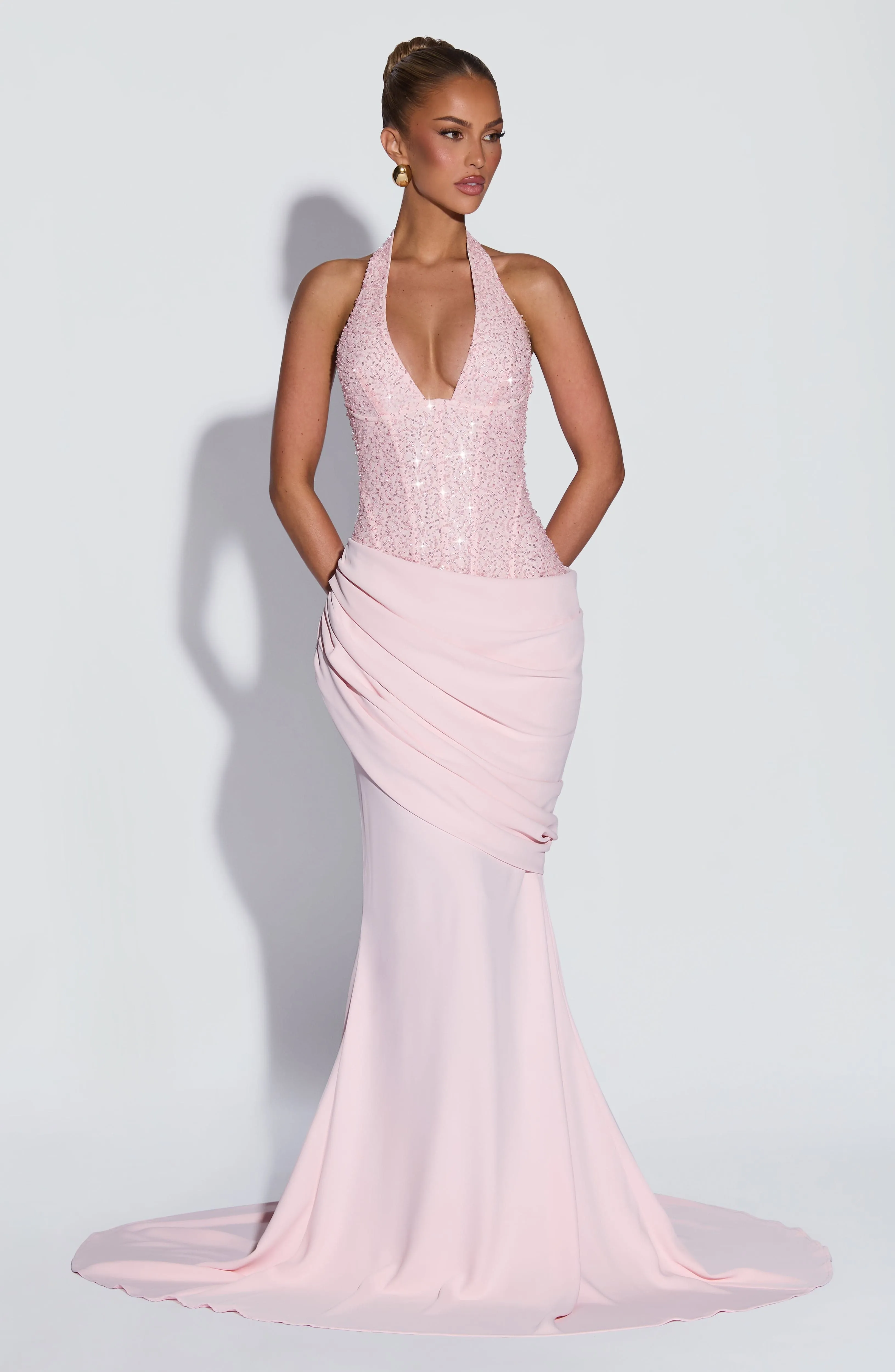 Taylor Gown - Blush sold by Babyboo Fashion product image thumbnail 5