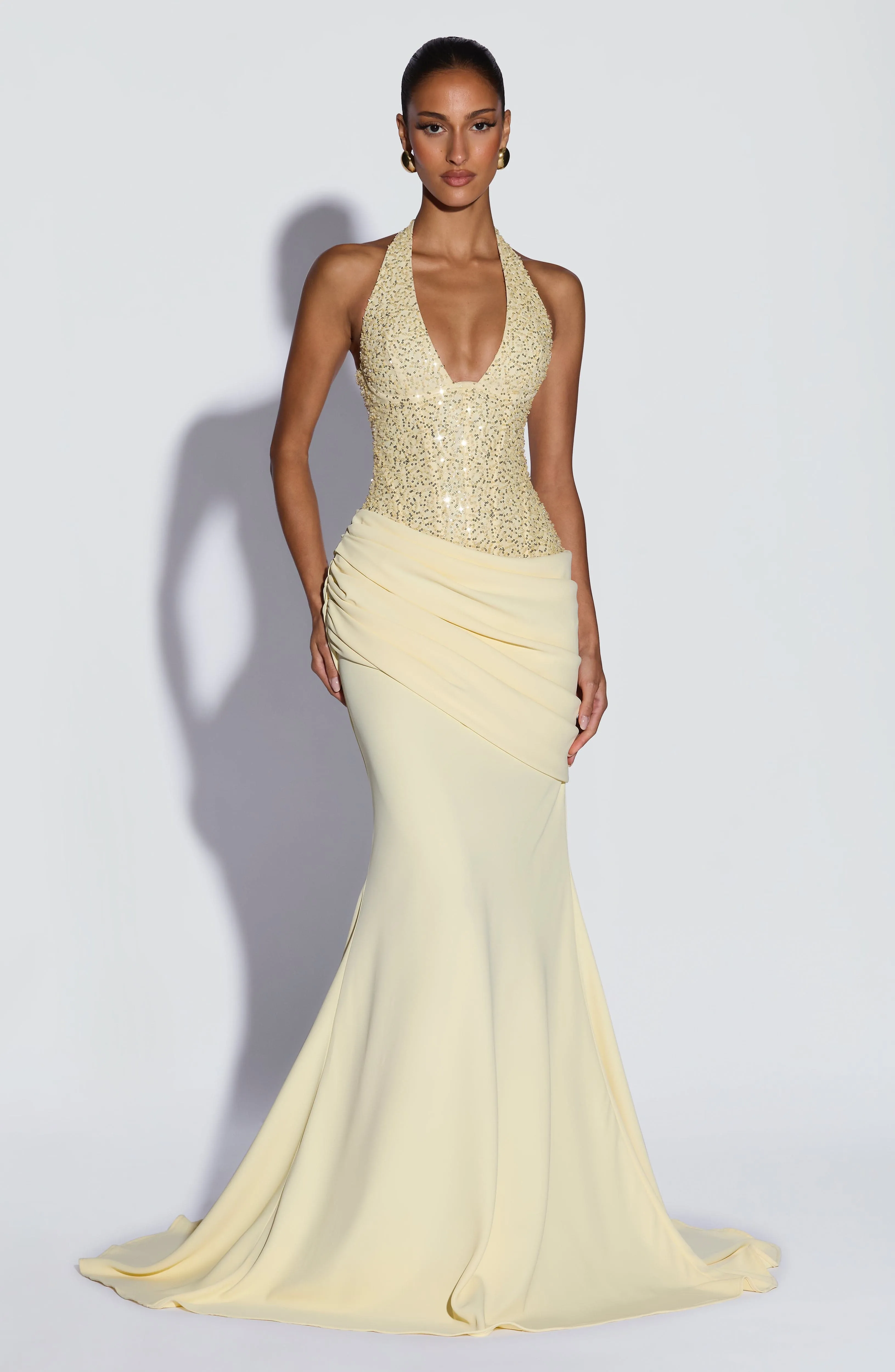 Taylor Gown - Lemon sold by Babyboo Fashion