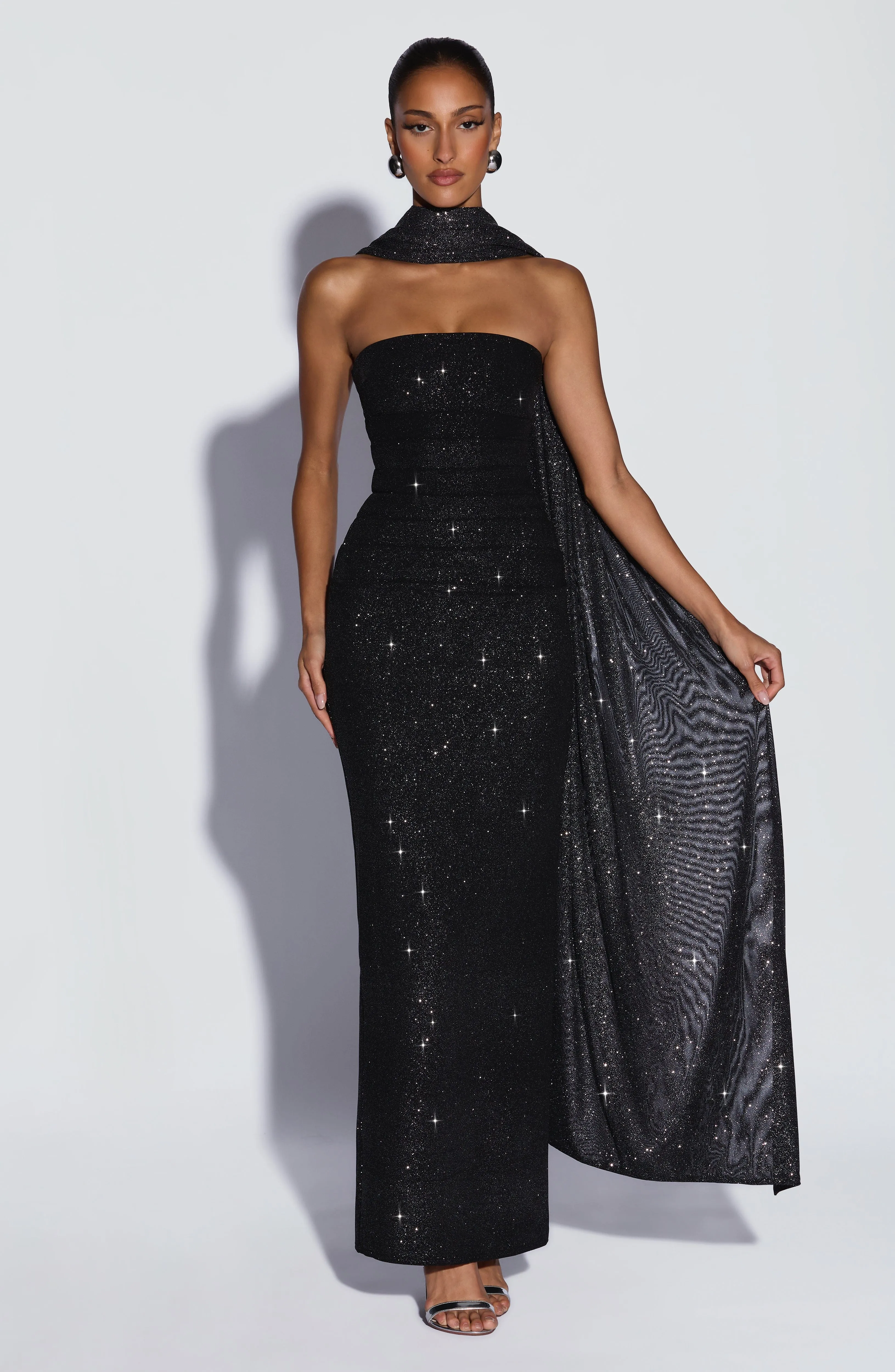 Pandra Maxi Dress - Black Sparkle sold by Babyboo Fashion product image thumbnail 3
