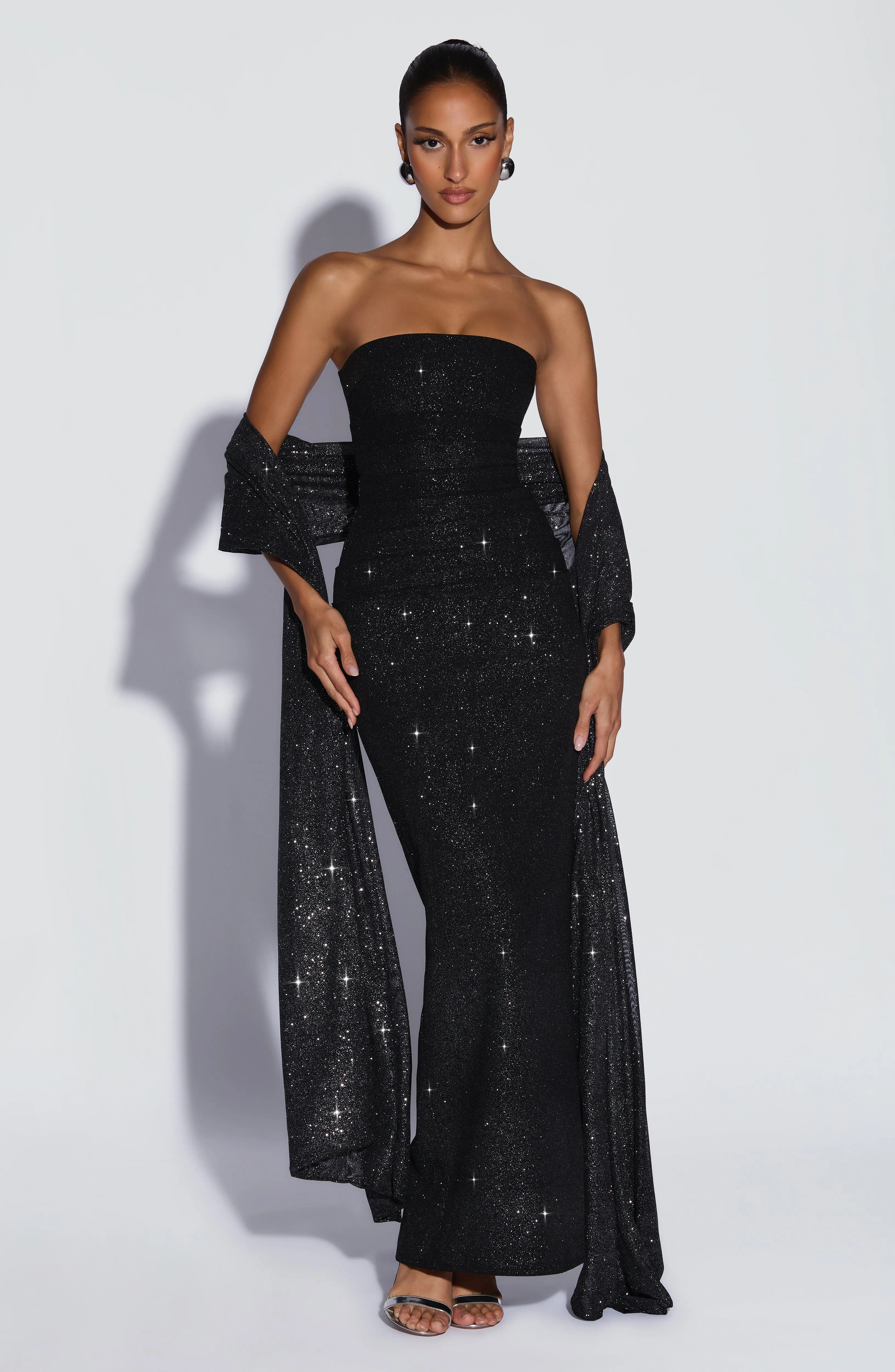 Pandra Maxi Dress - Black Sparkle sold by Babyboo Fashion product image thumbnail 4