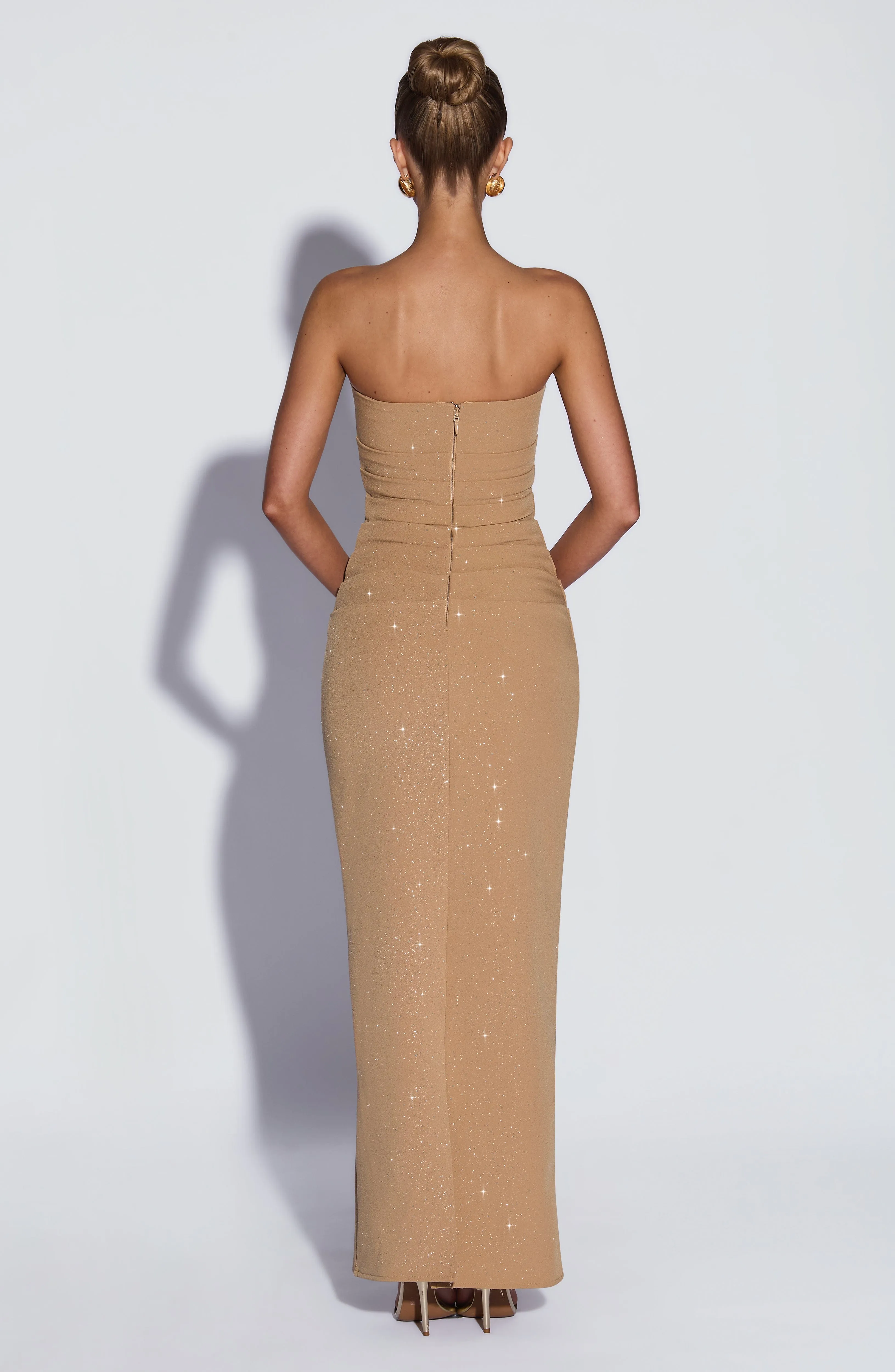 Pandra Maxi Dress - Gold Sparkle sold by Babyboo Fashion product image thumbnail 4