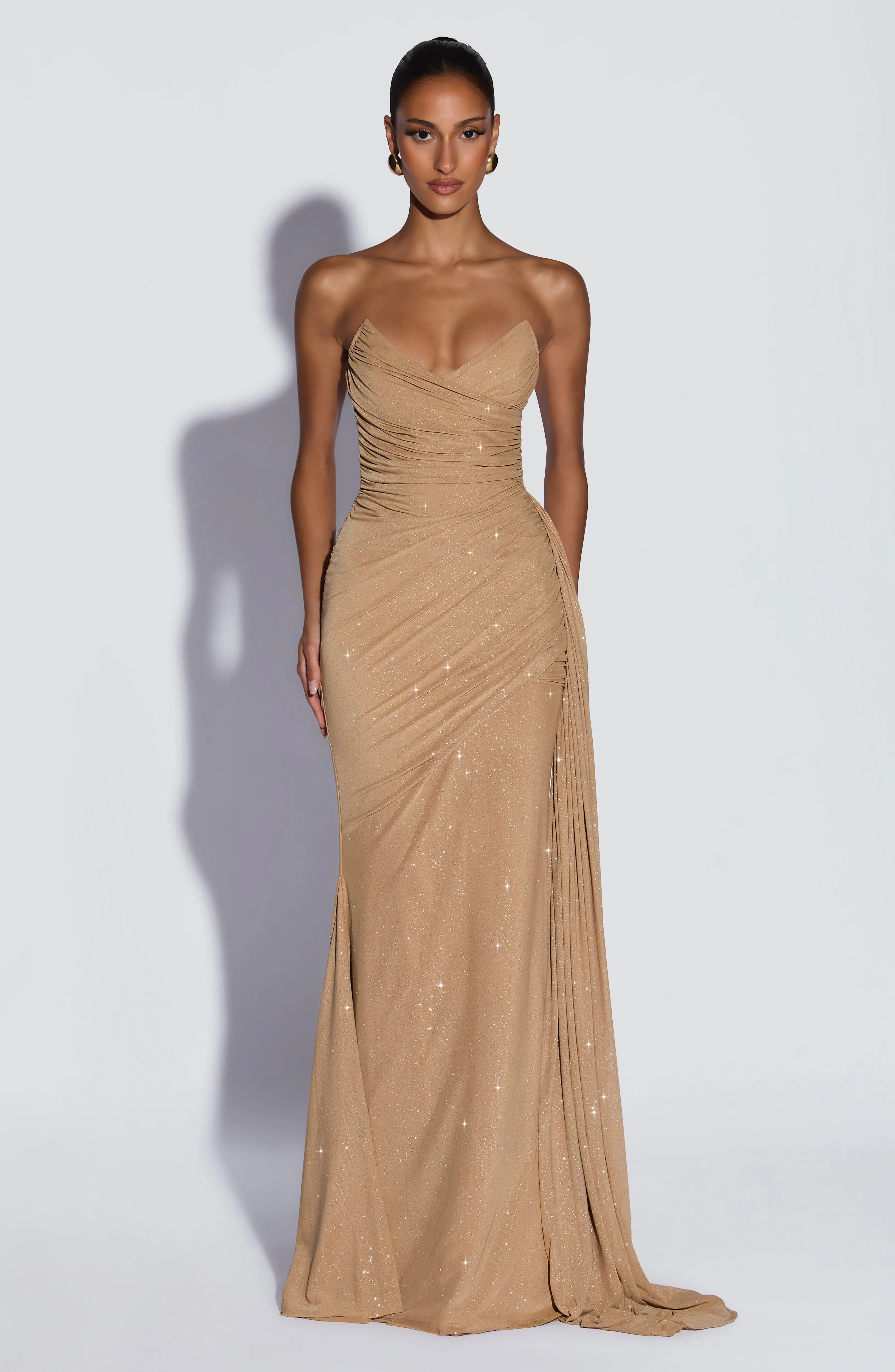 Ashika Maxi Dress - Gold Sparkle sold by Babyboo Fashion product image thumbnail 3