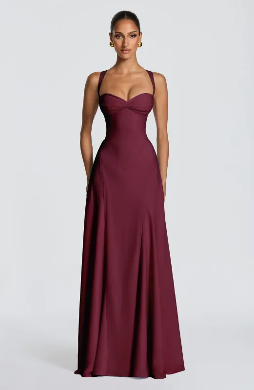 Irie Maxi Dress - Cherry Lacquer made by Babyboo Fashion