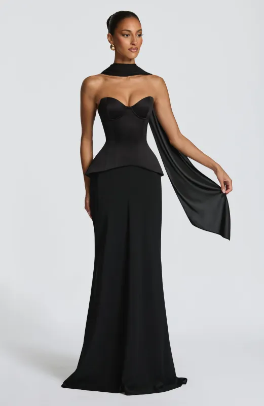 Kaia Maxi Skirt - Black made by Babyboo Fashion