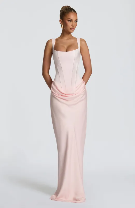 Cornelia Maxi Dress - Blush made by Babyboo Fashion