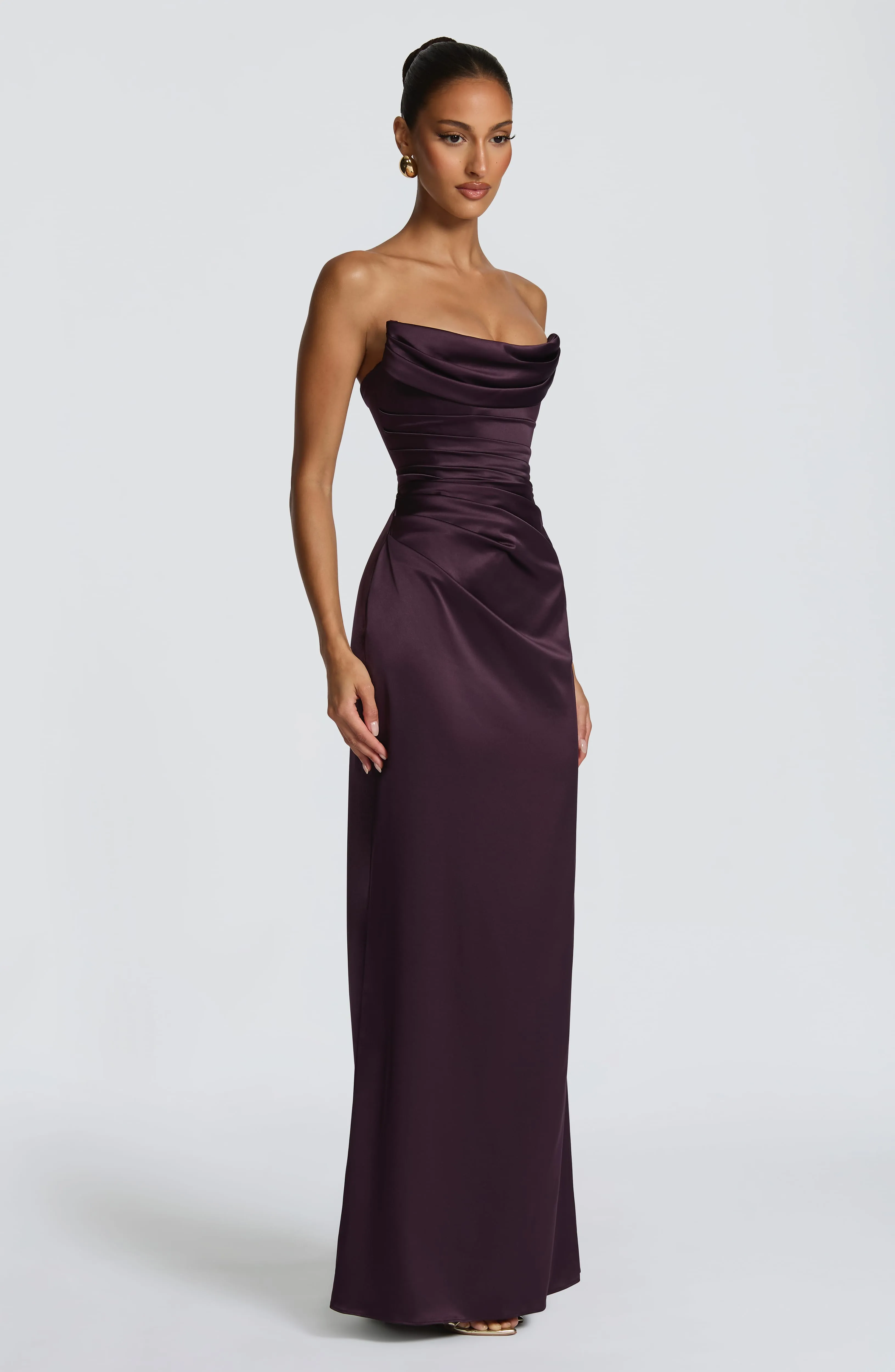 Vessa Maxi Dress - Plum sold by Babyboo Fashion product image thumbnail 3