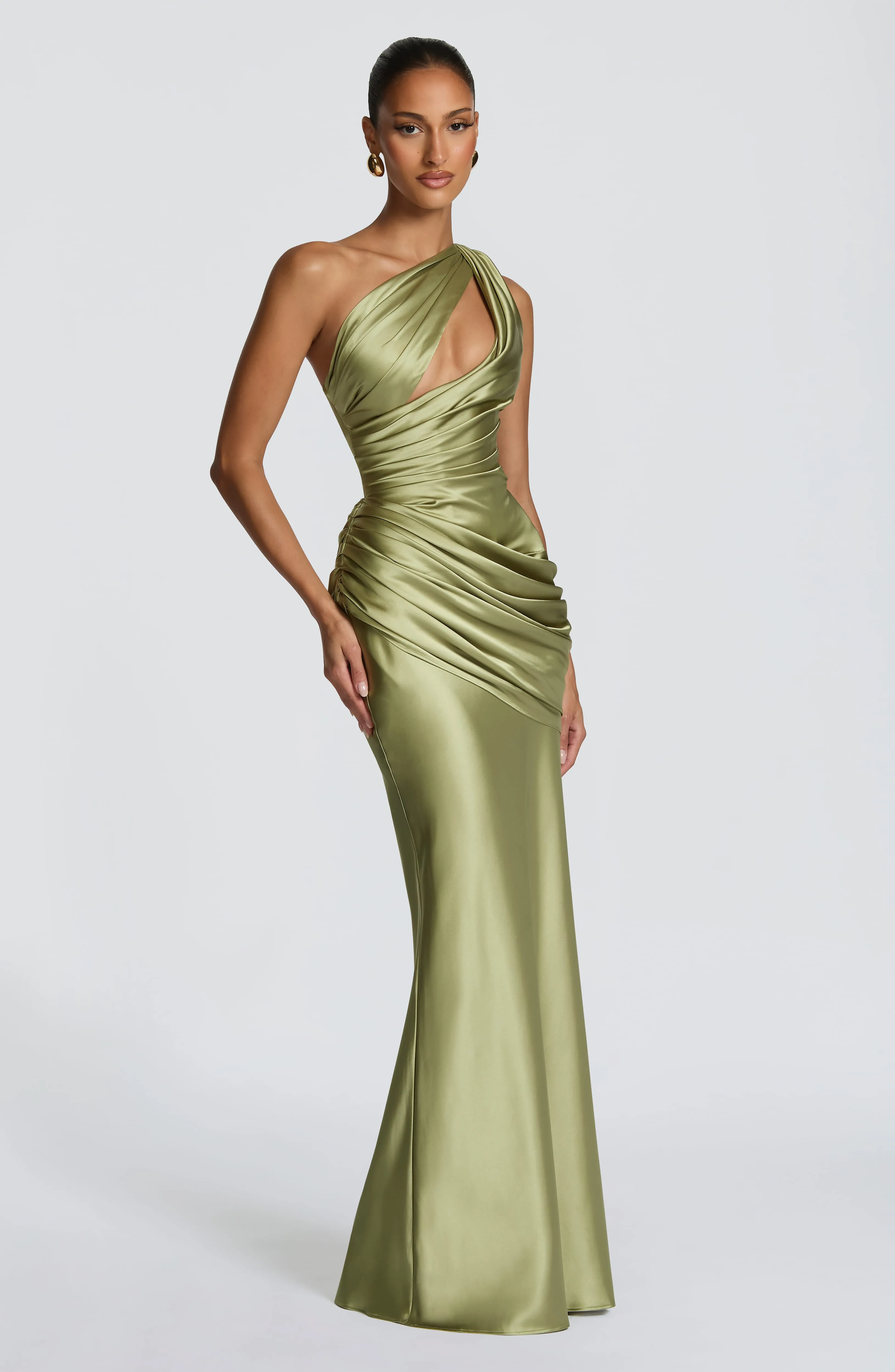 Emina Maxi Dress - Light Olive sold by Babyboo Fashion product image thumbnail 3