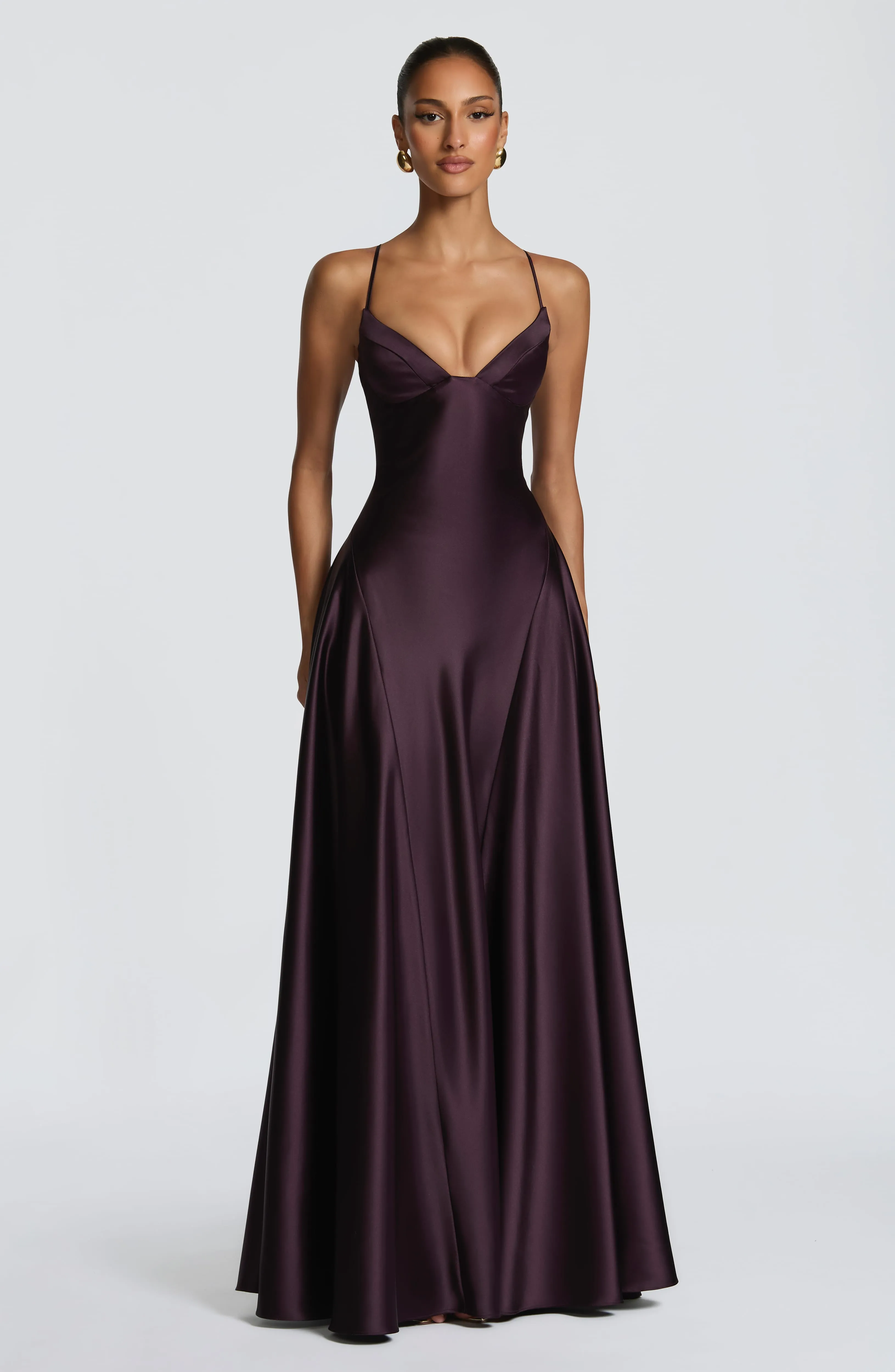 Asterin Maxi Dress - Plum sold by Babyboo Fashion