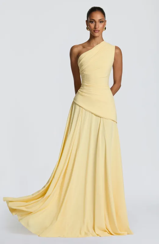 Bianca Maxi Dress - Lemon made by Babyboo Fashion