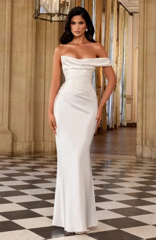 Thalassa Maxi Dress - Ivory made by Babyboo Fashion