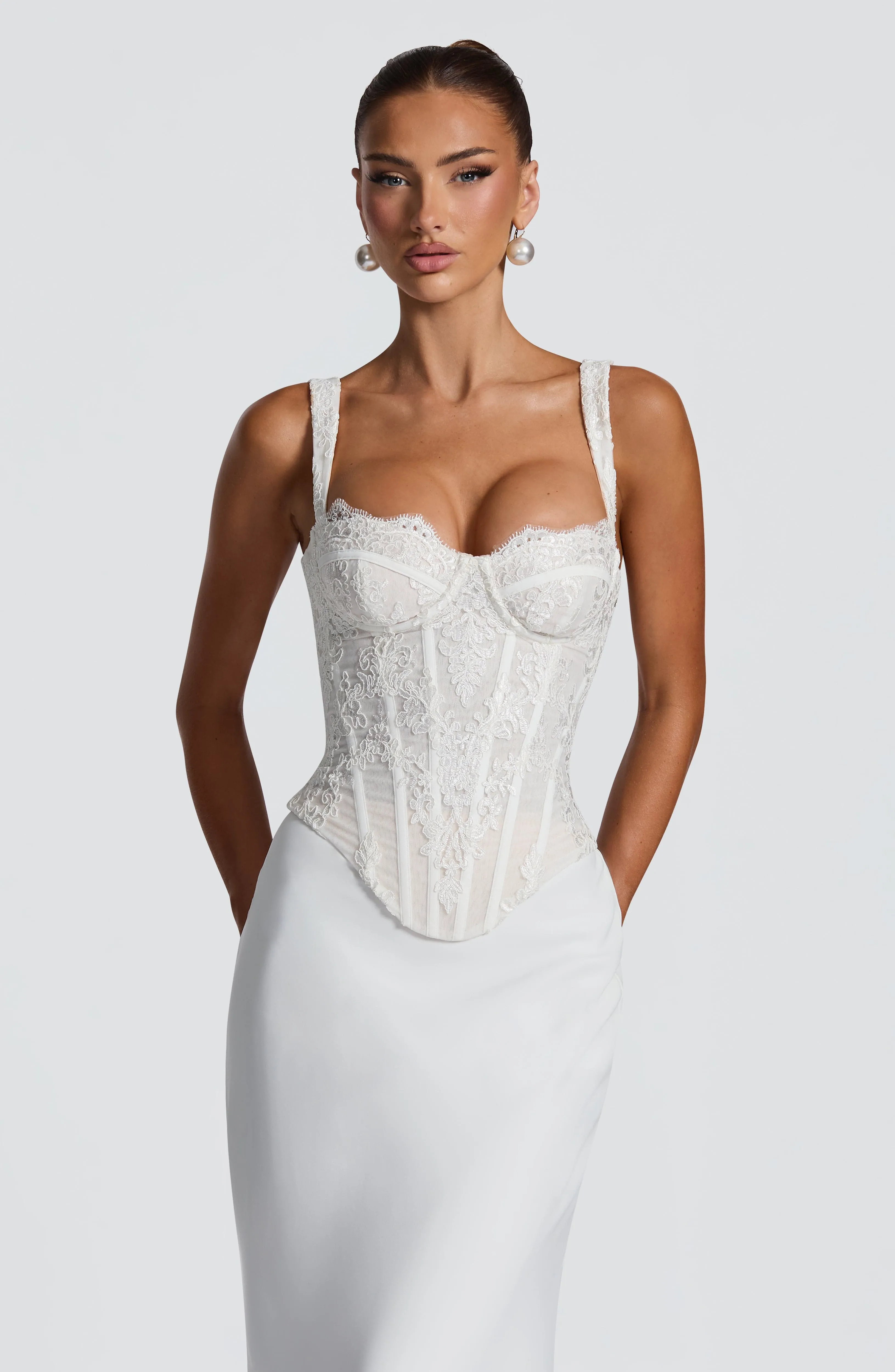 Tansy Corset - Ivory sold by Babyboo Fashion product image thumbnail 3