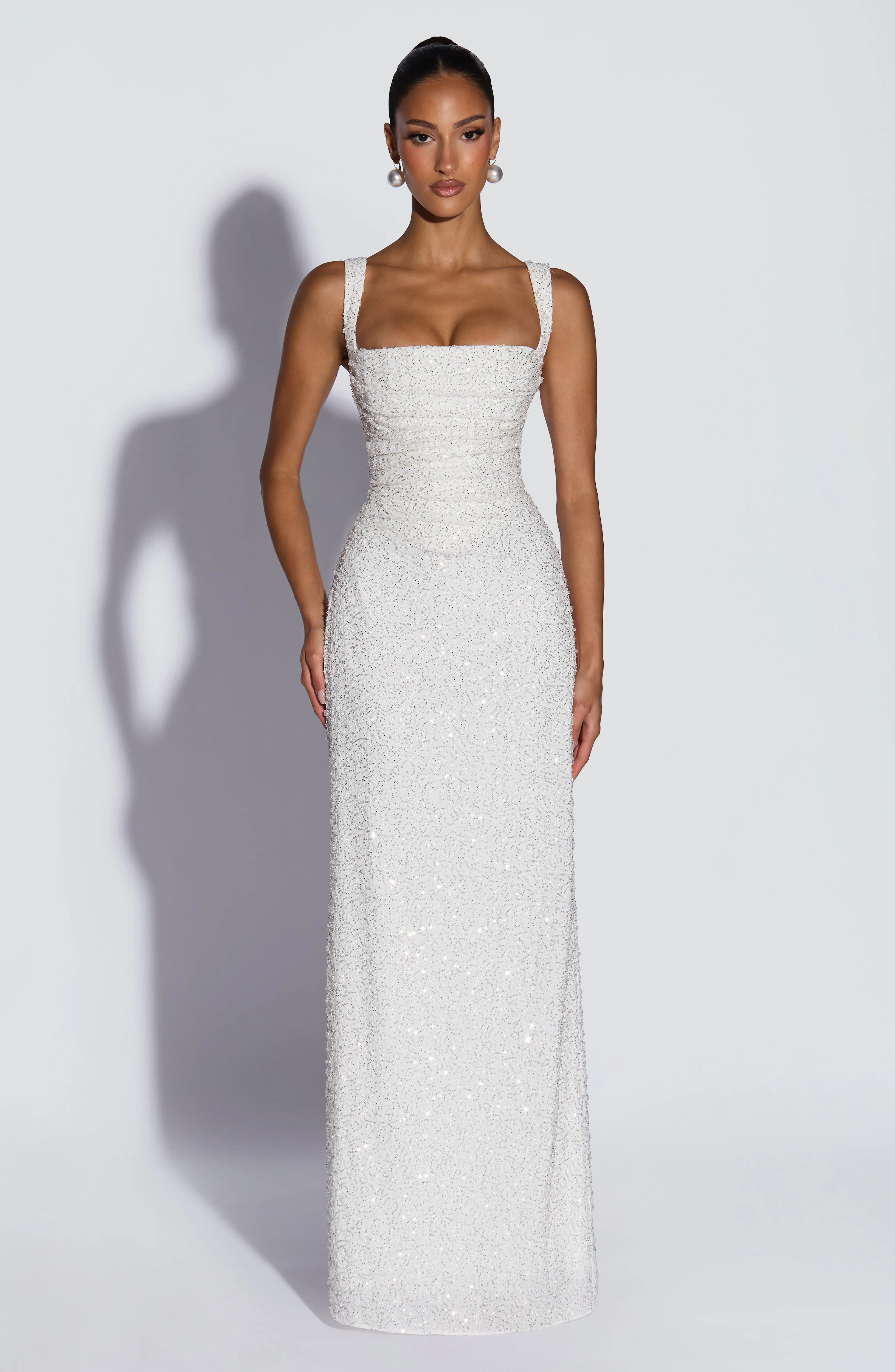 Calanthe Maxi Dress - Ivory Sparkle sold by Babyboo Fashion product image thumbnail 3