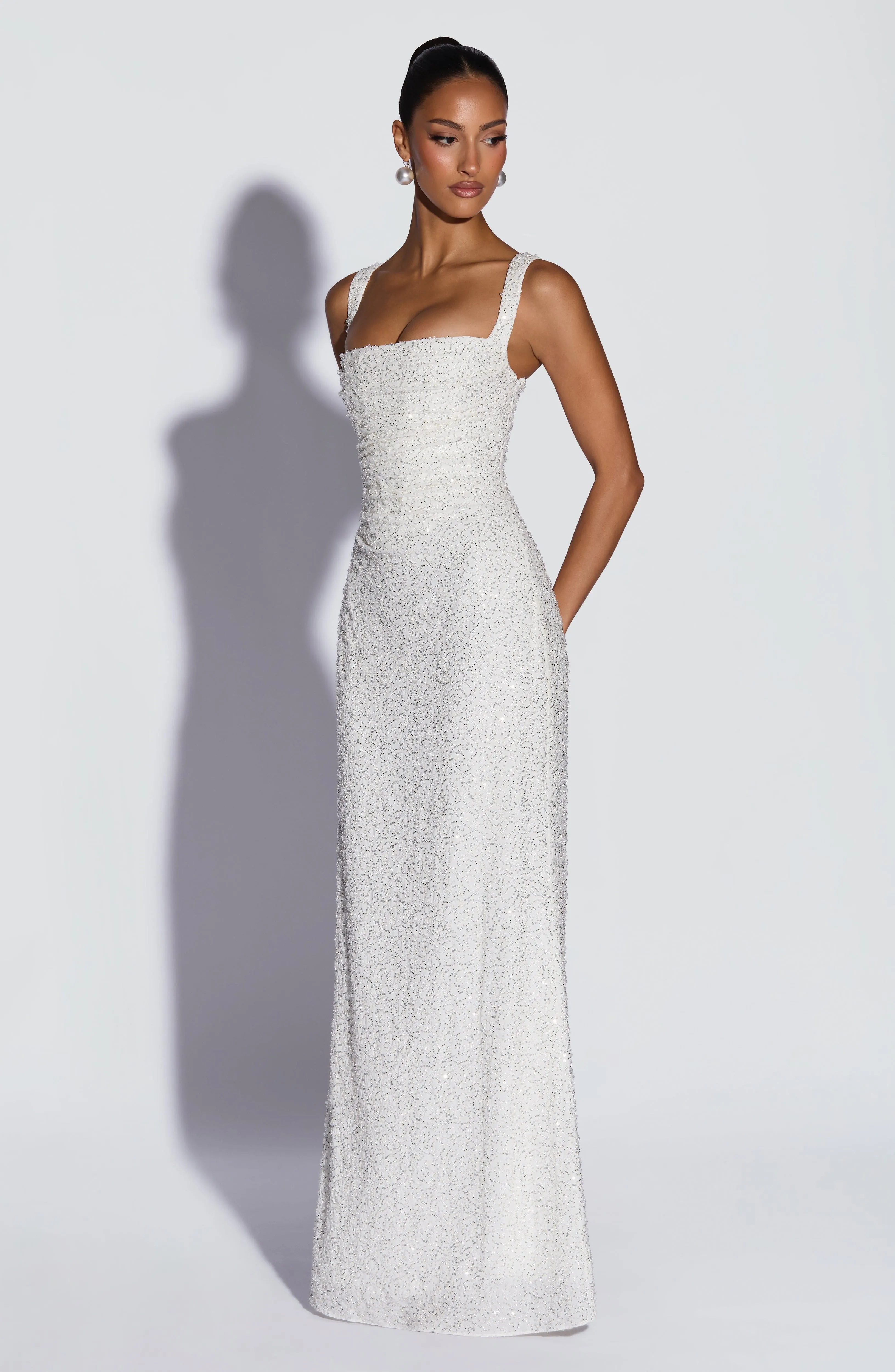Calanthe Maxi Dress - Ivory Sparkle sold by Babyboo Fashion product image thumbnail 5
