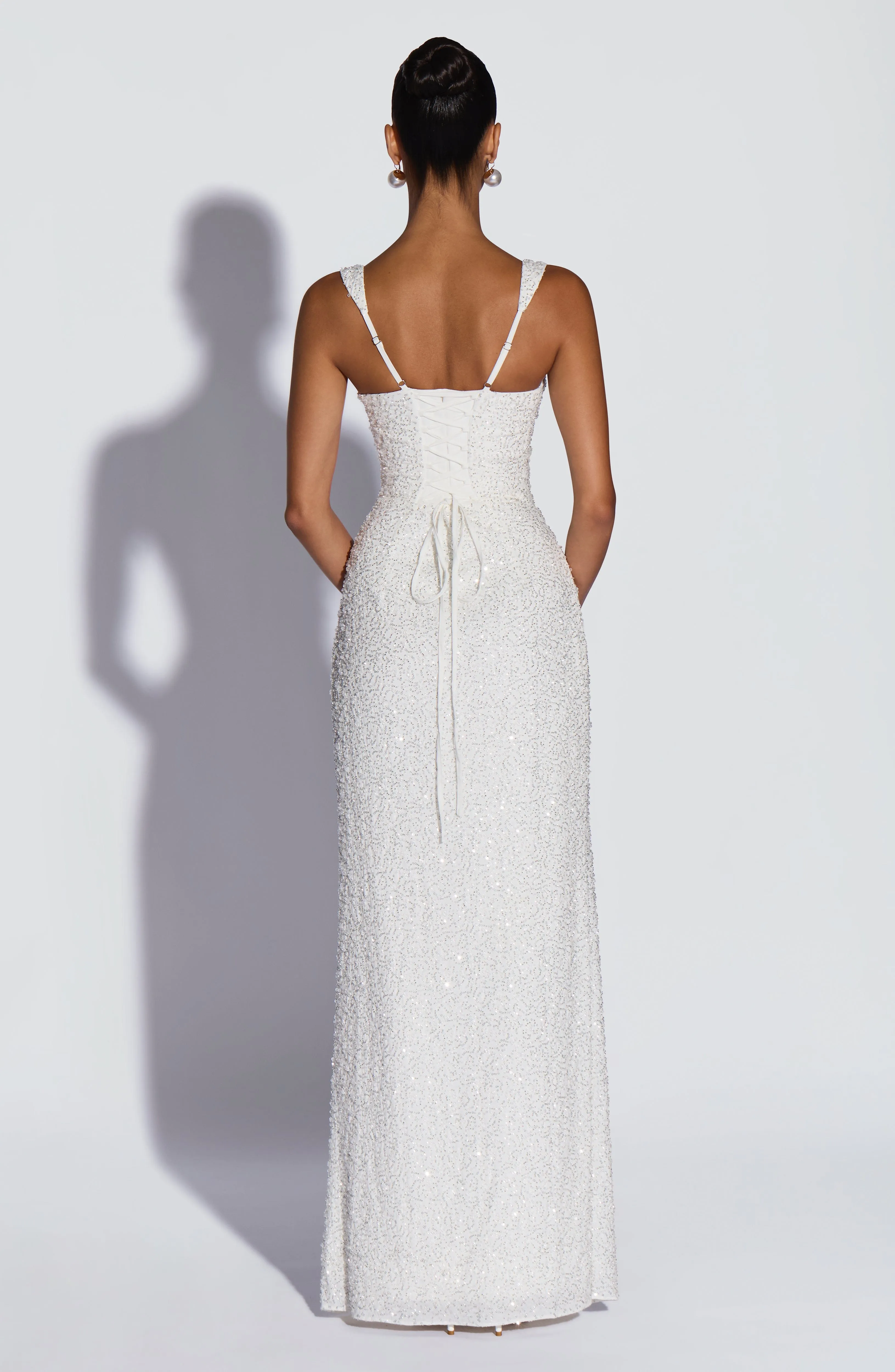 Calanthe Maxi Dress - Ivory Sparkle sold by Babyboo Fashion product image thumbnail 4