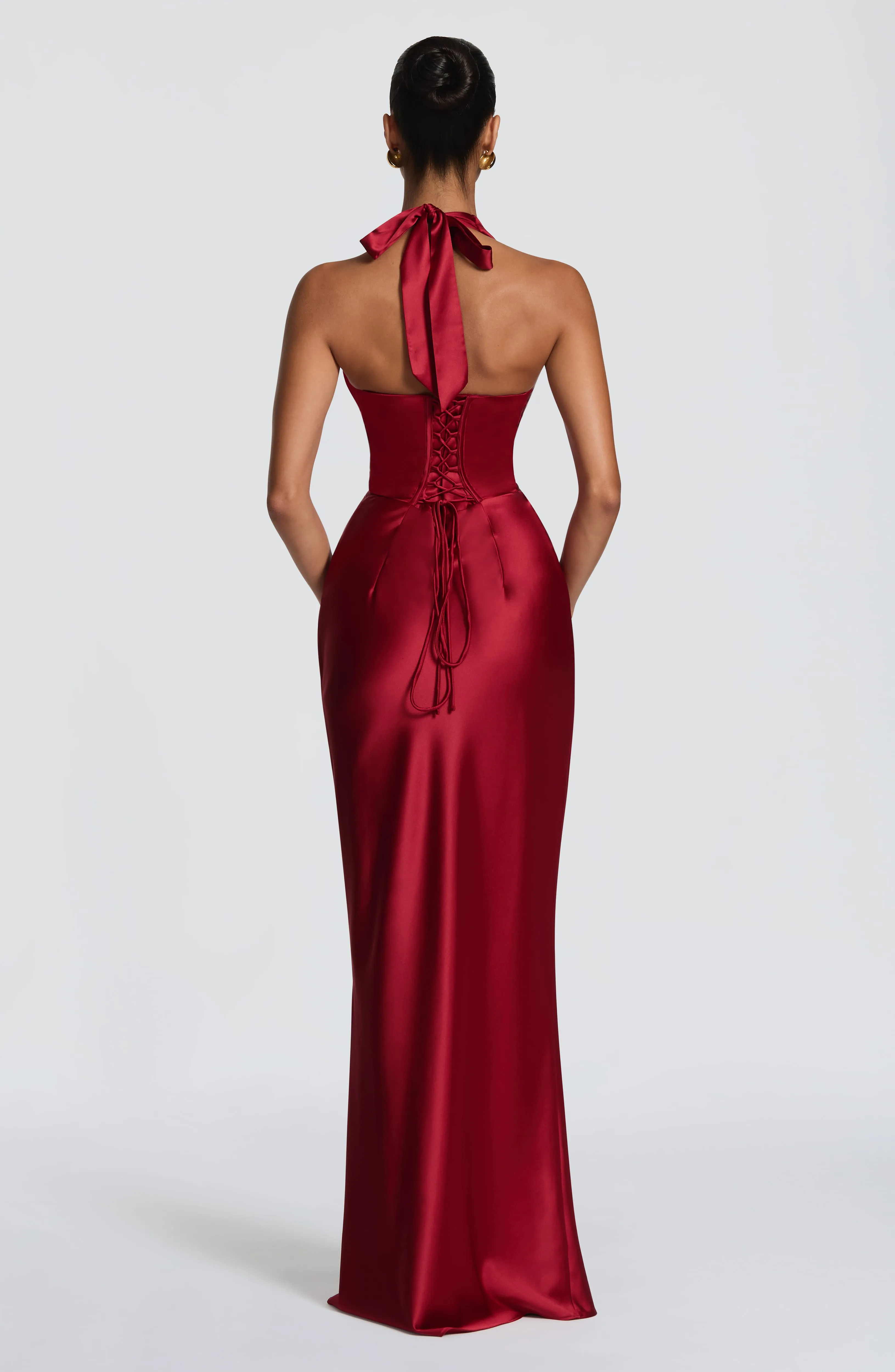 Elowen Maxi Dress - Deep Red sold by Babyboo Fashion product image thumbnail 3