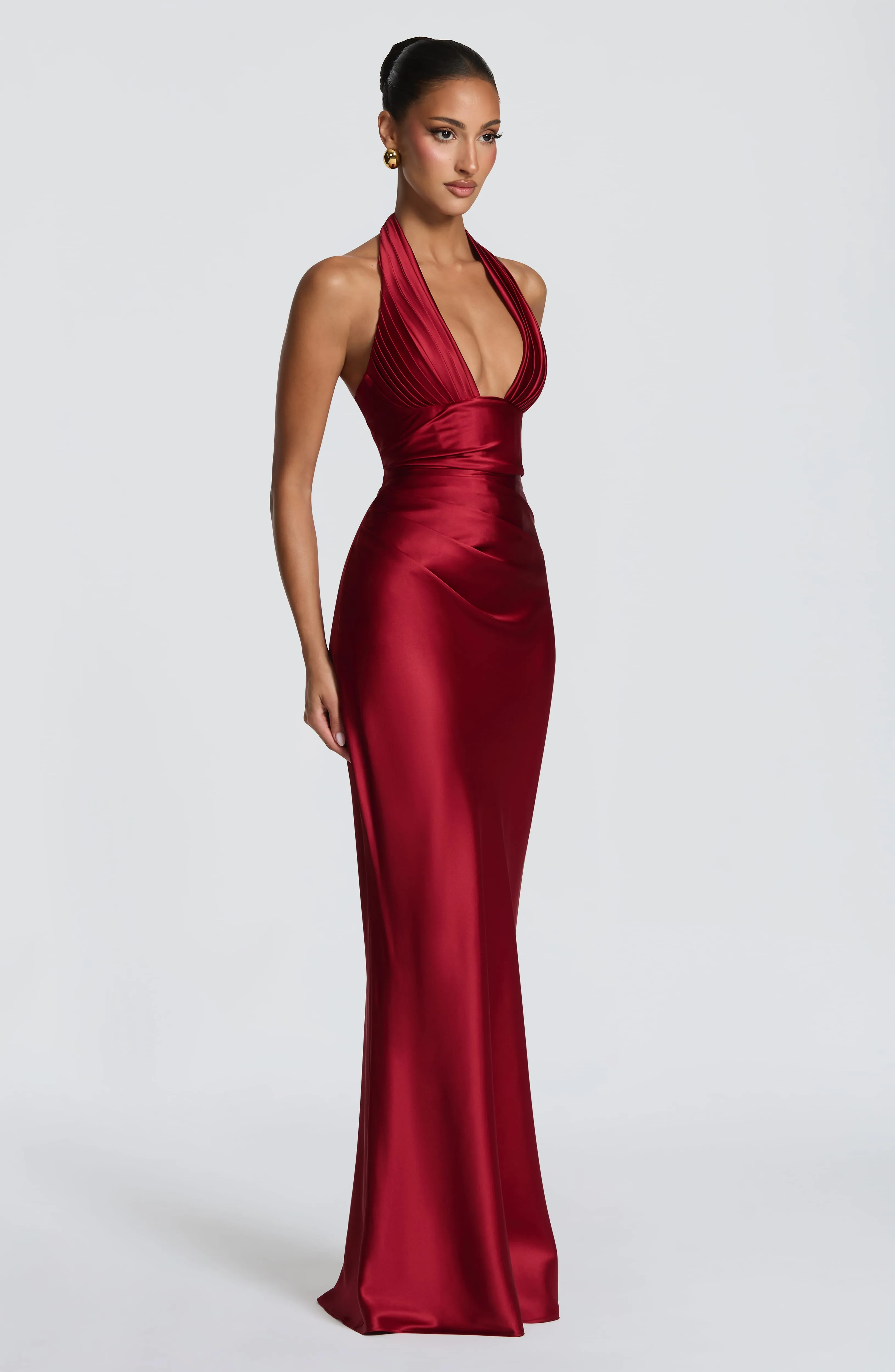 Elowen Maxi Dress - Deep Red sold by Babyboo Fashion product image thumbnail 4