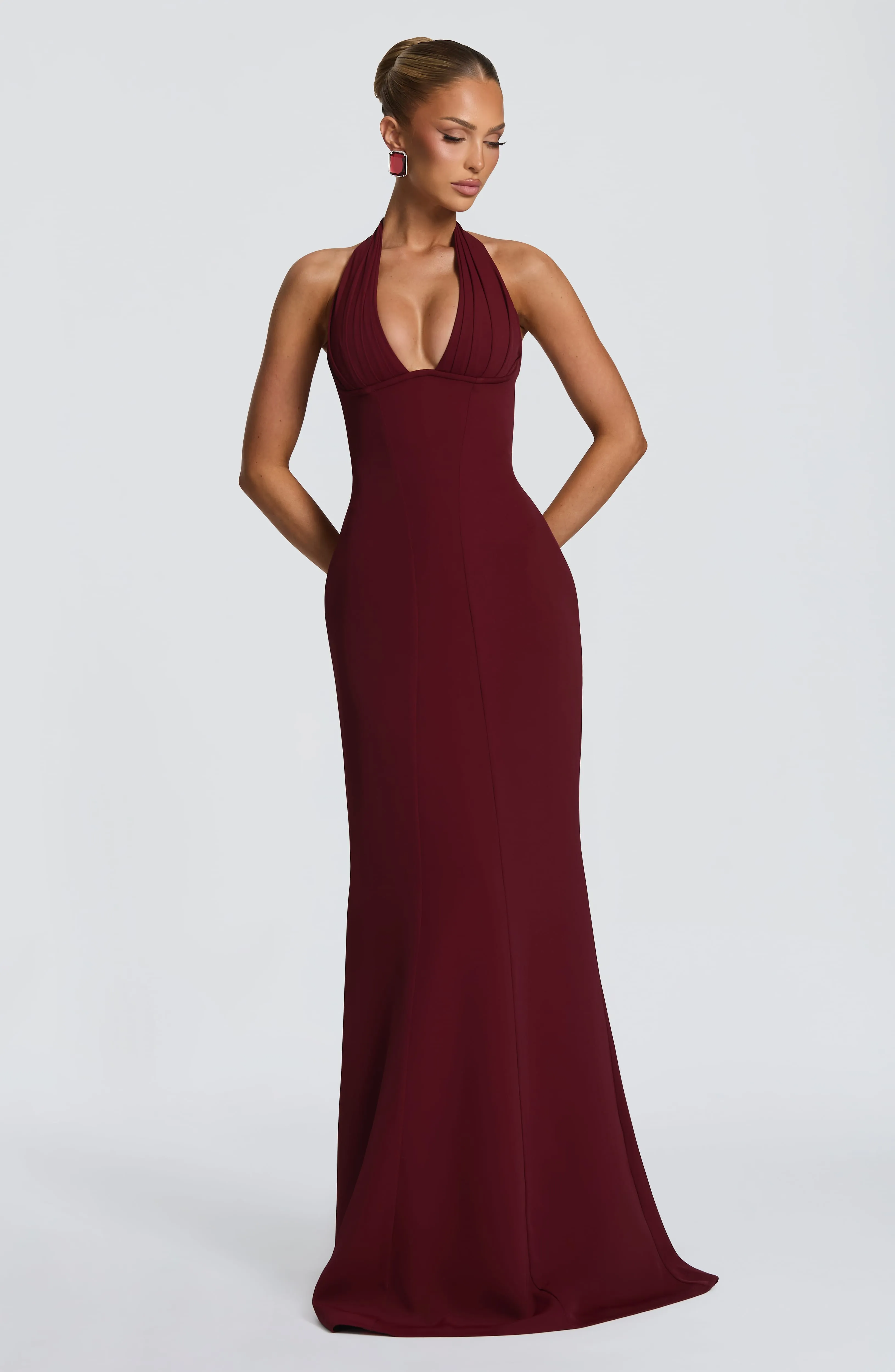 Adora Maxi Dress - Cherry Lacquer sold by Babyboo Fashion product image thumbnail 5