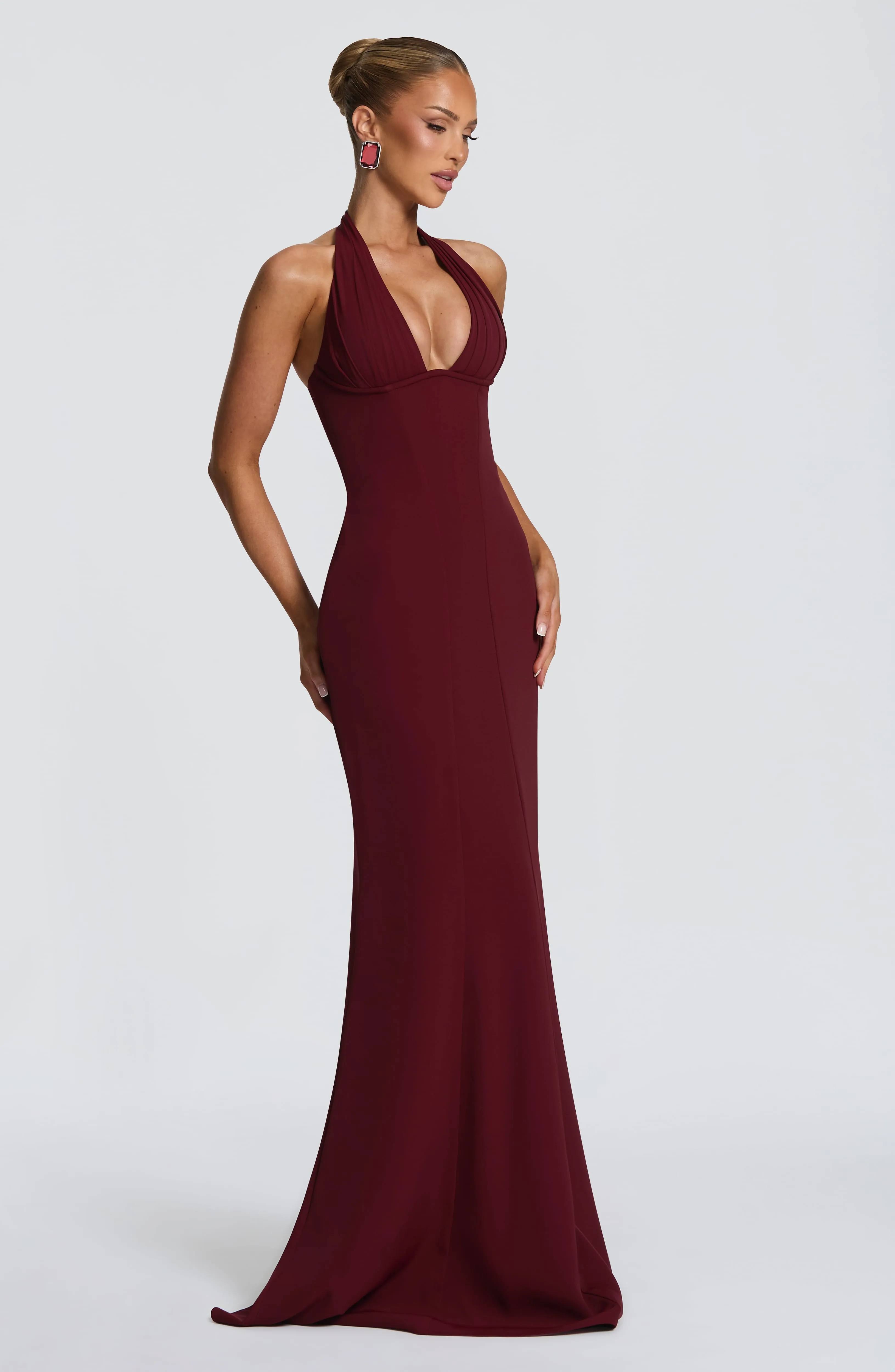 Adora Maxi Dress - Cherry Lacquer sold by Babyboo Fashion product image thumbnail 4